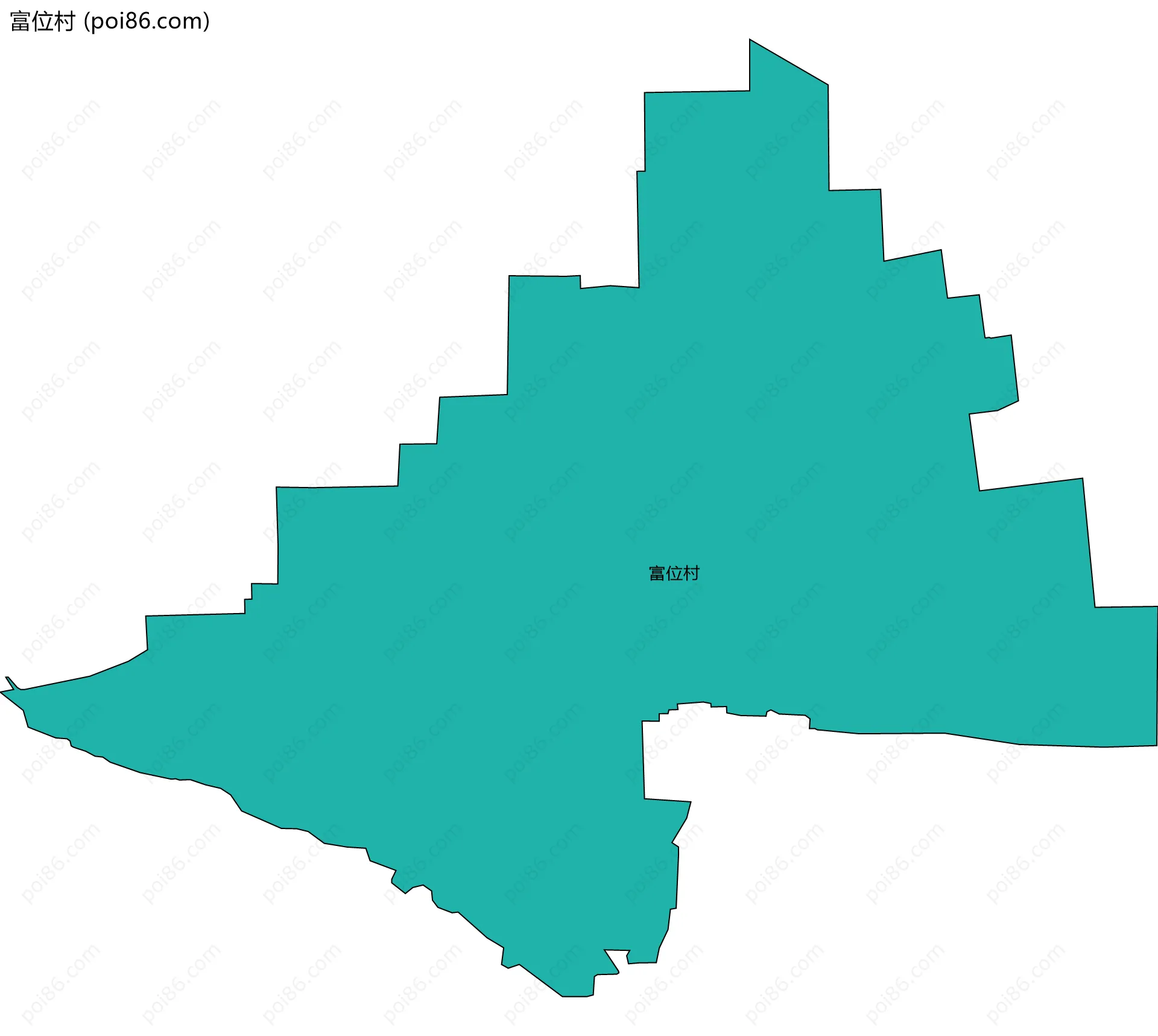 富位村边界地图