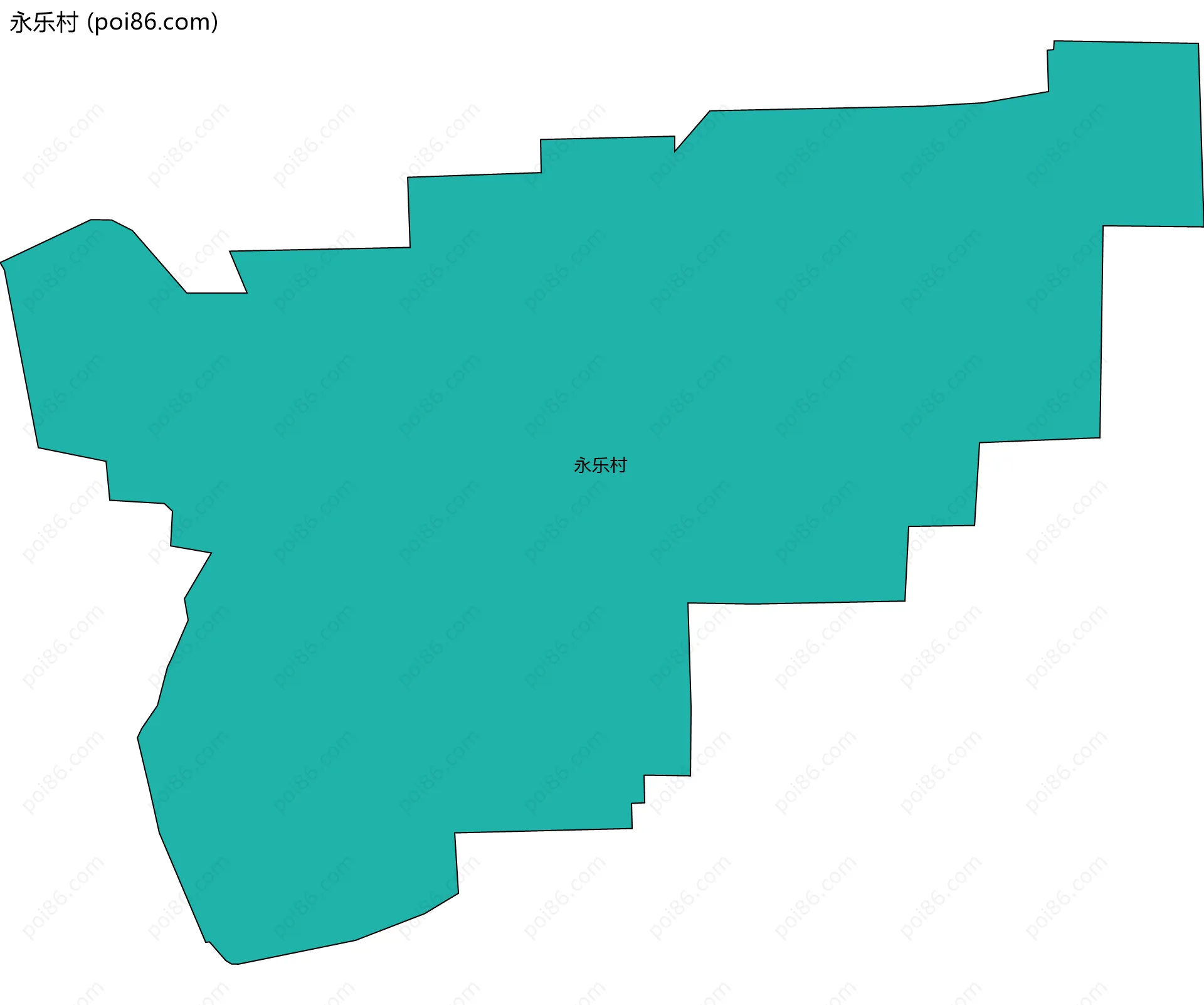 永乐村边界地图