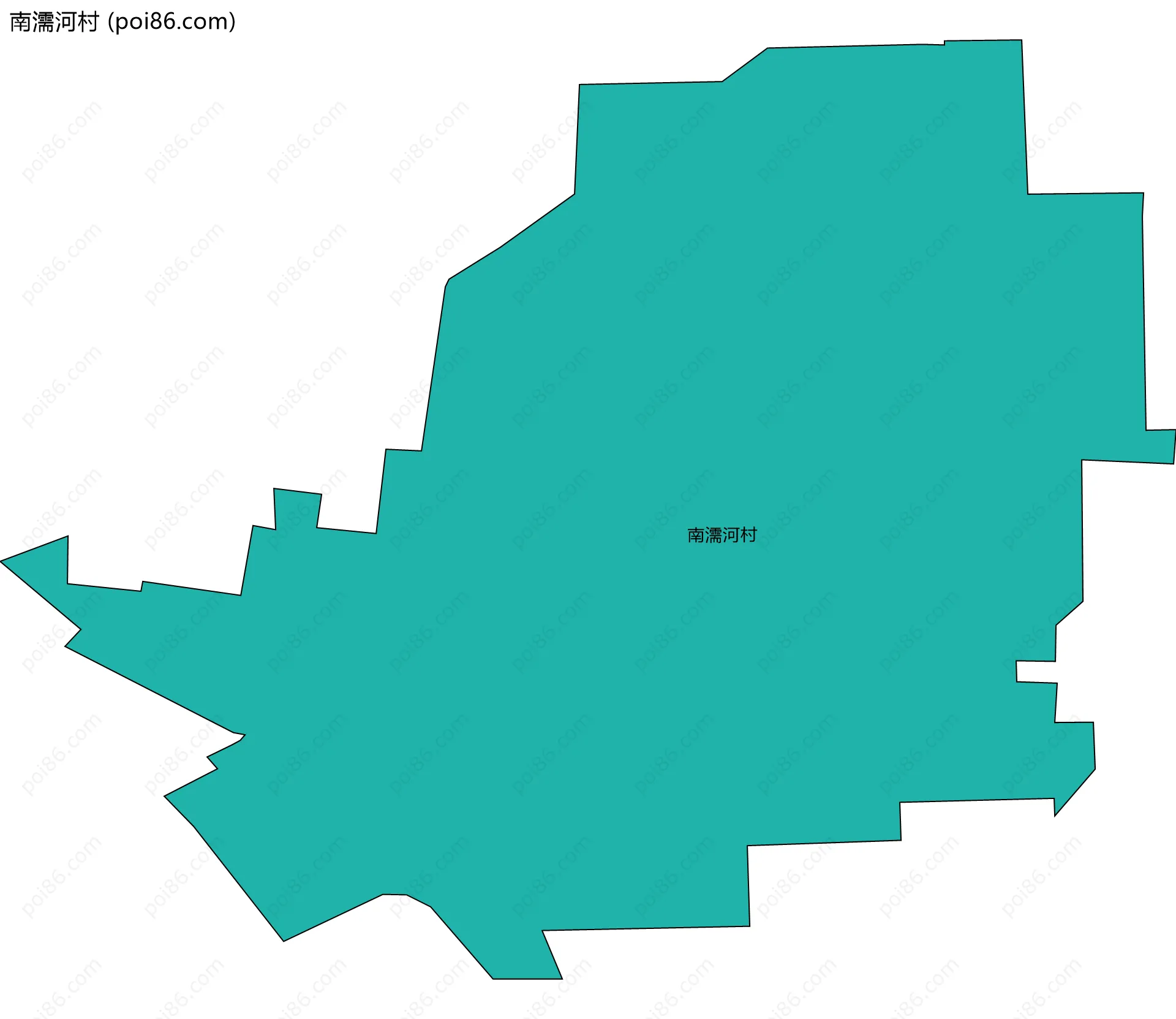南濡河村边界地图