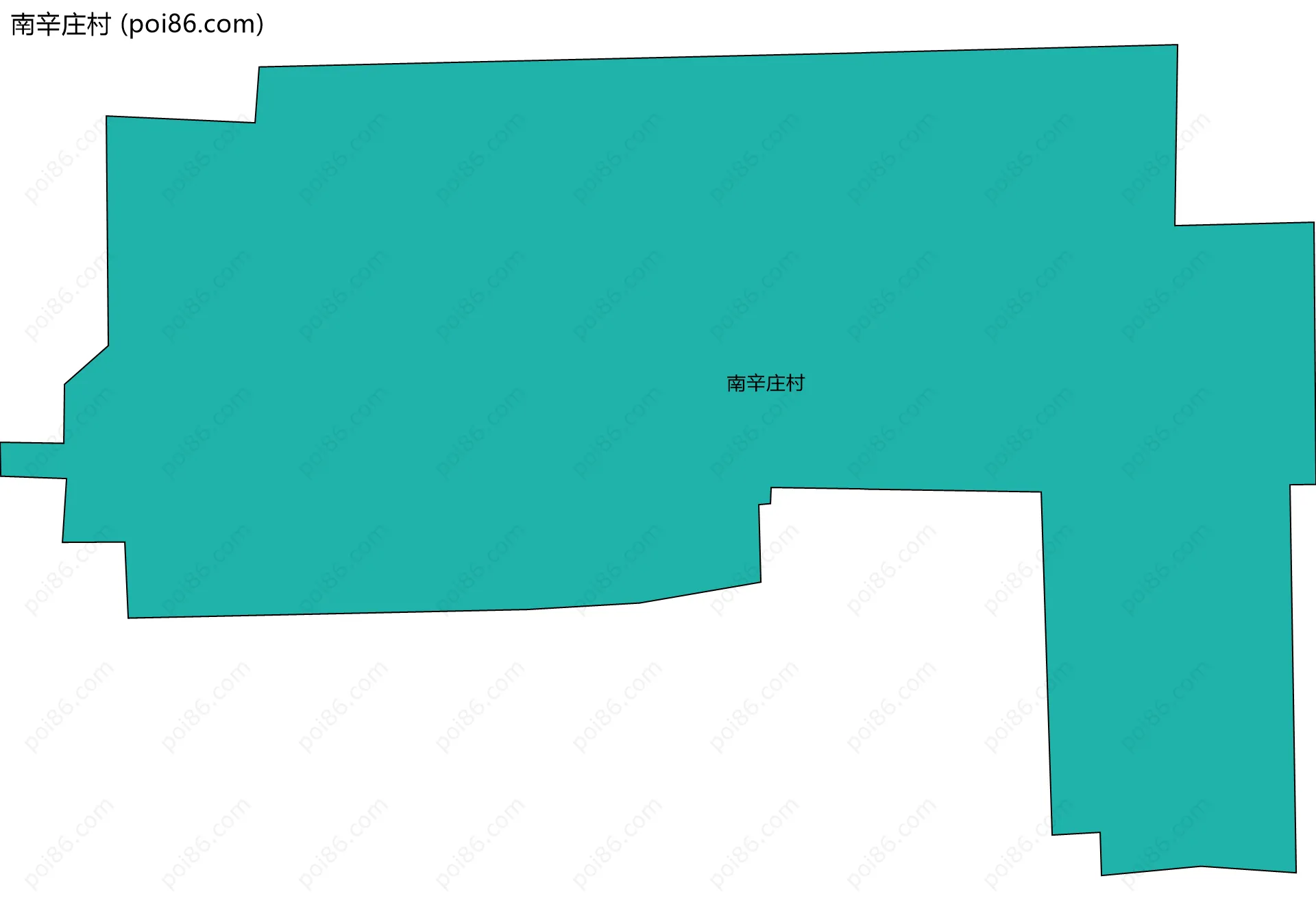 南辛庄村边界地图