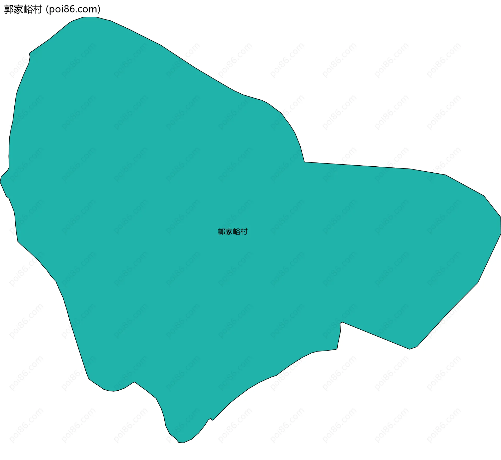 郭家峪村边界地图