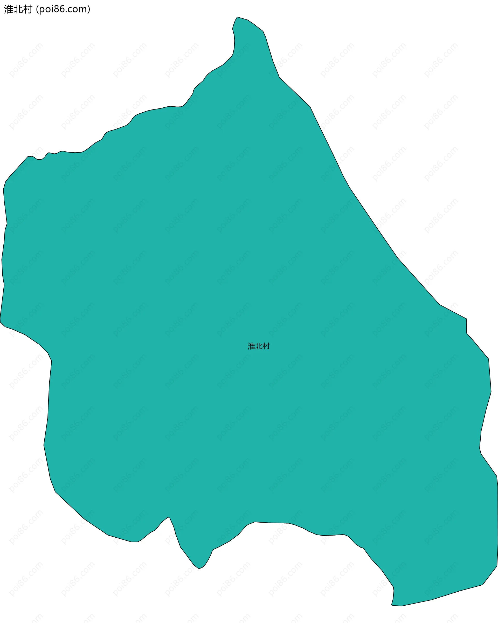 淮北村边界地图