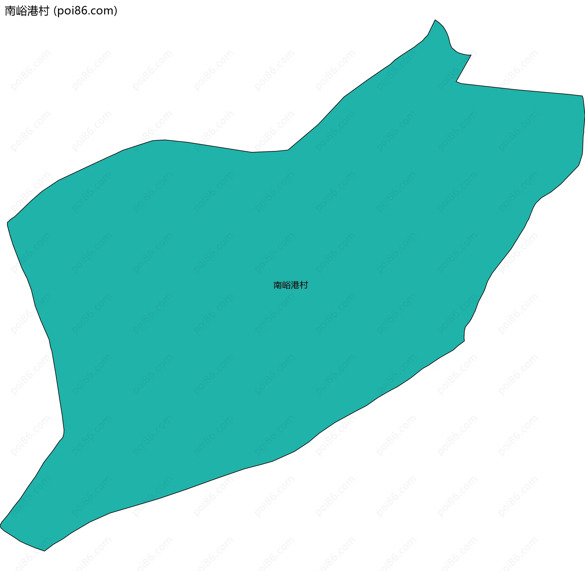 南峪港村边界地图