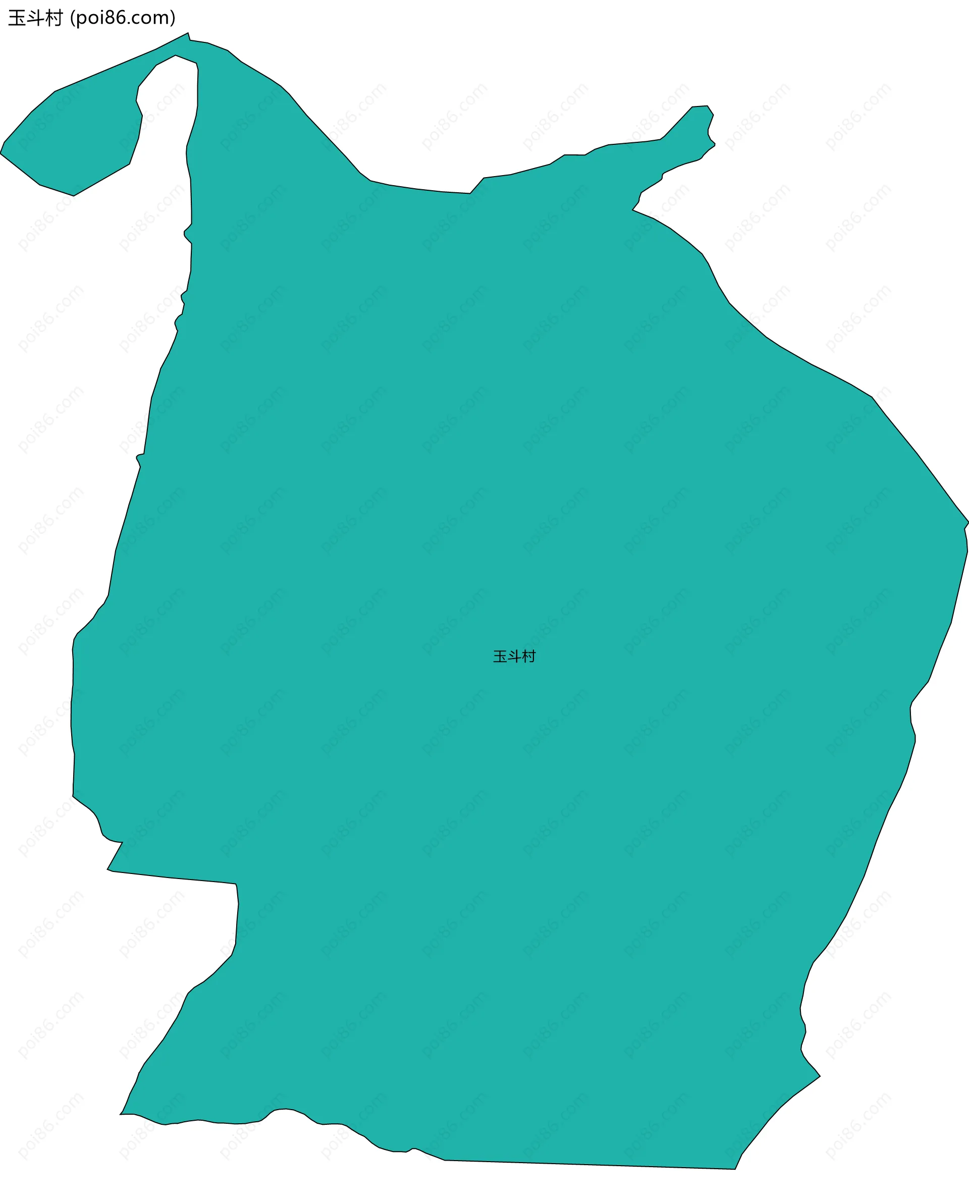 玉斗村边界地图