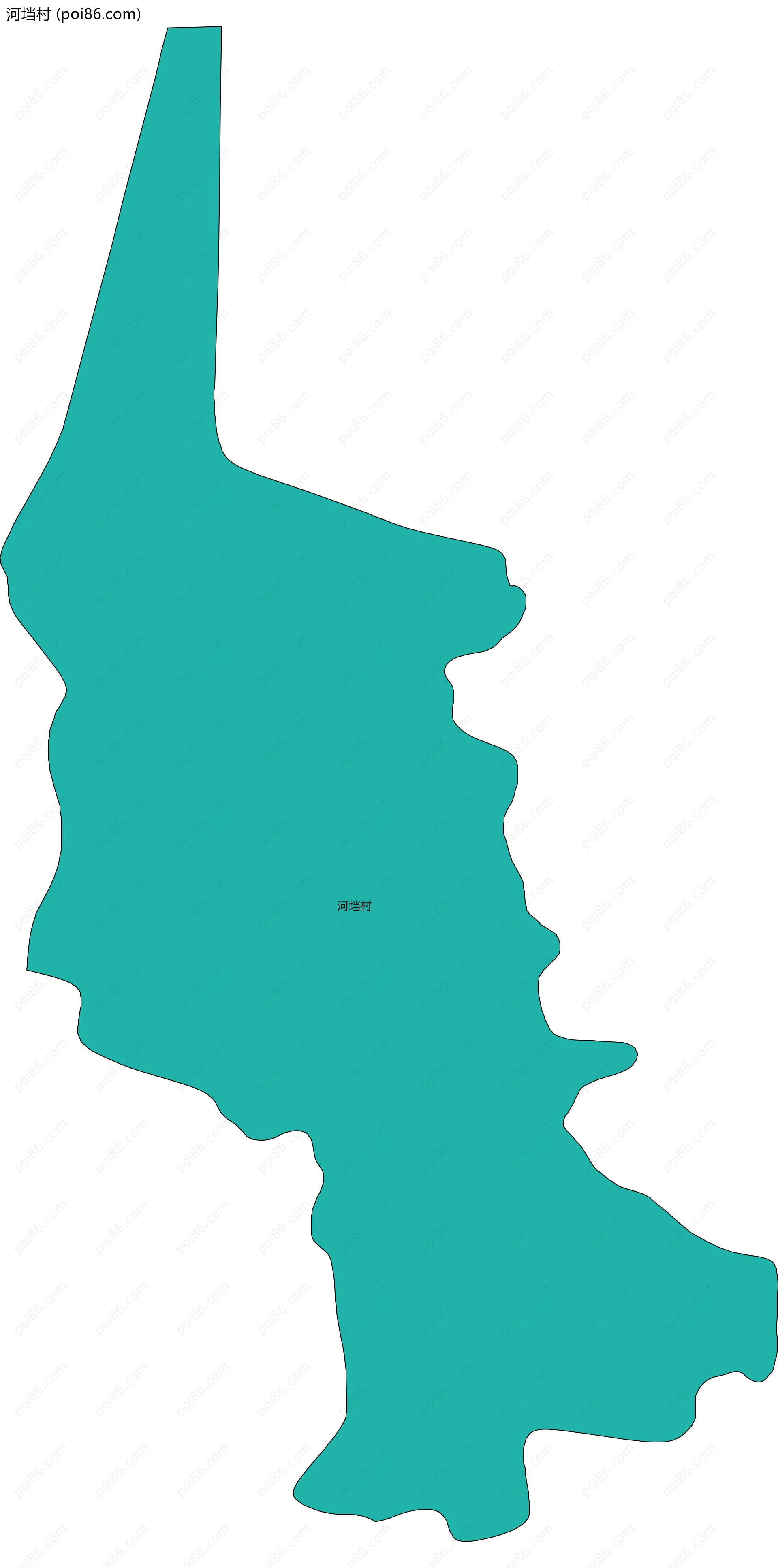 河垱村边界地图