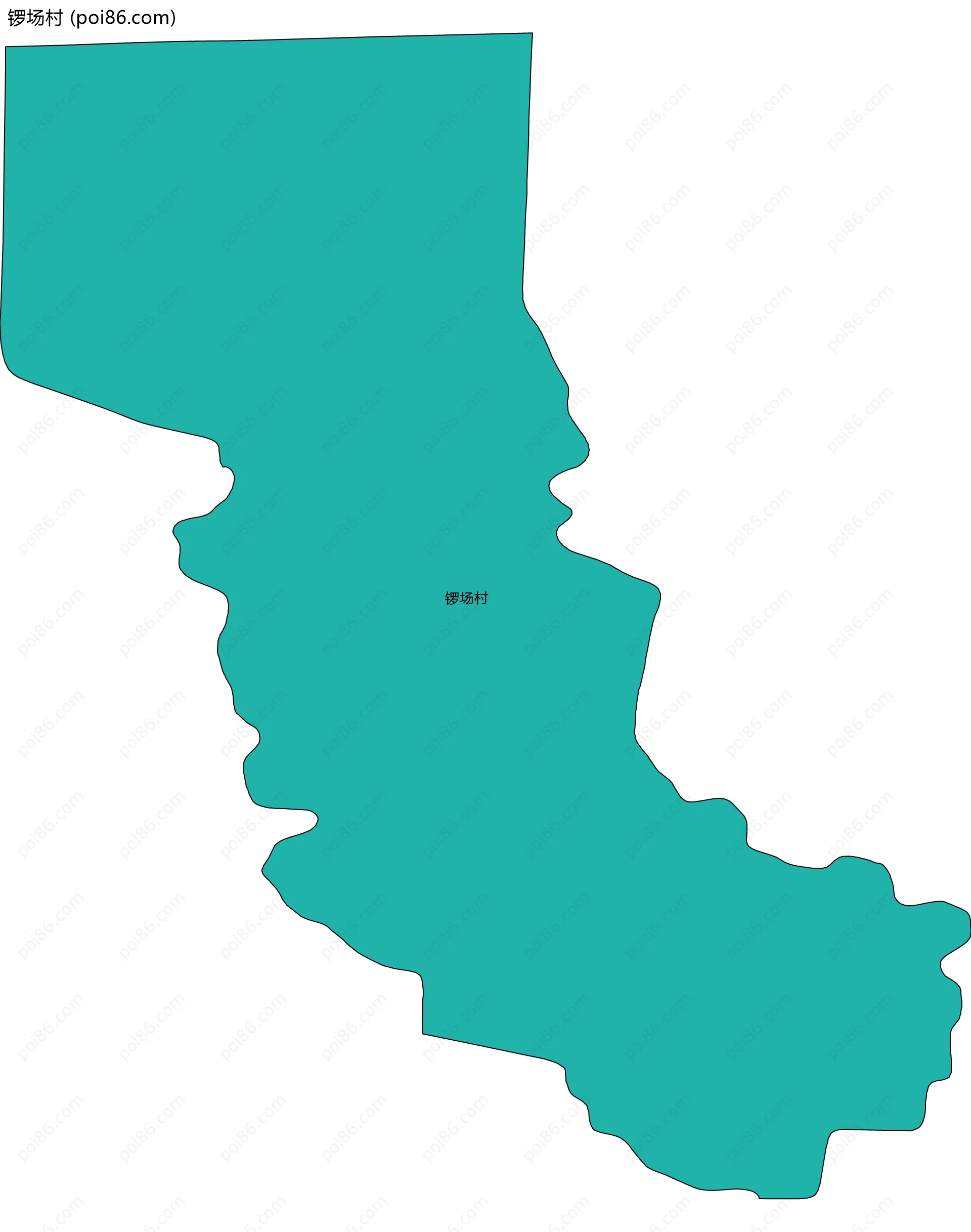 锣场村边界地图