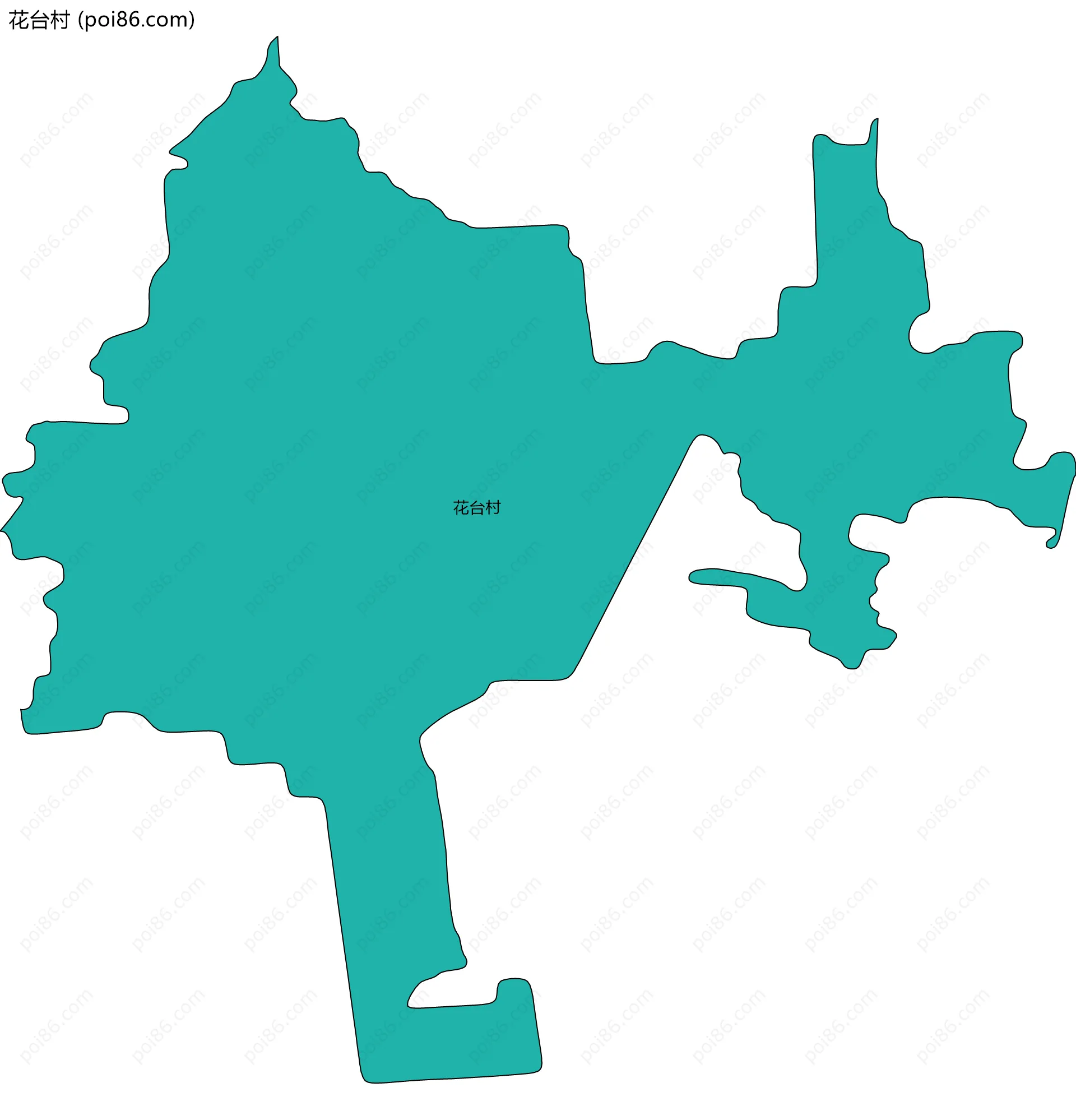 花台村边界地图