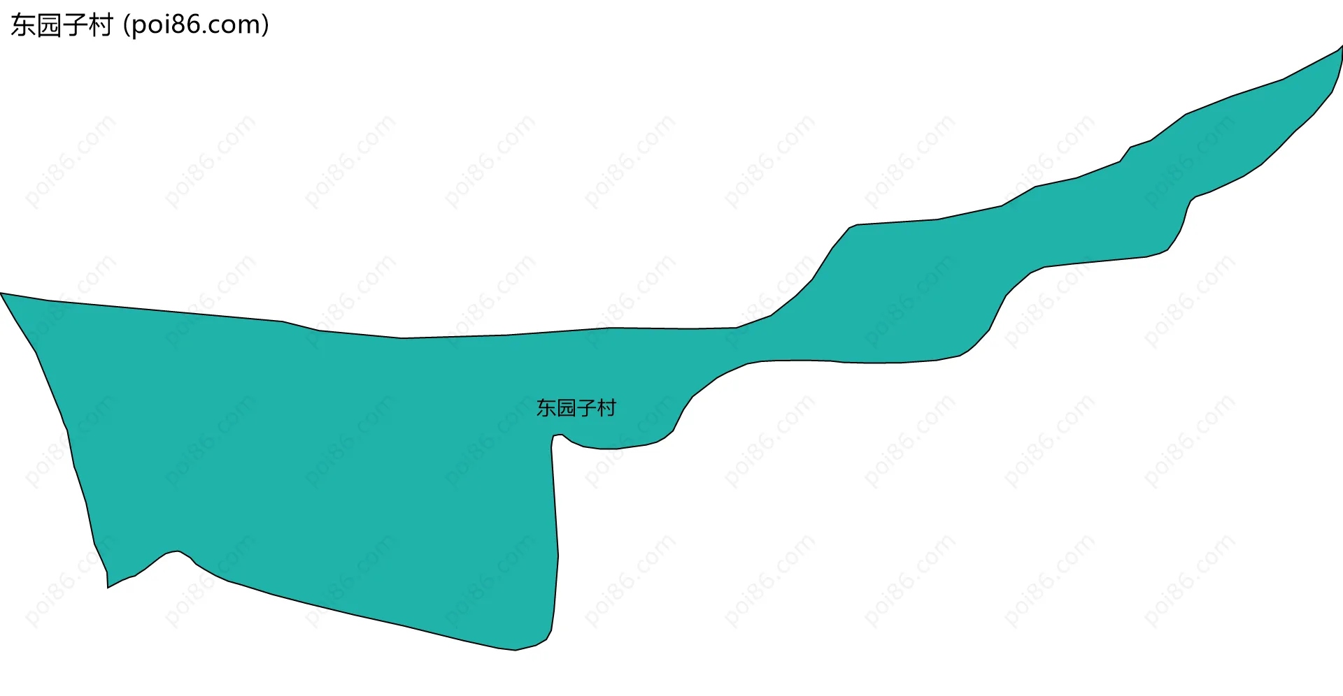 东园子村边界地图