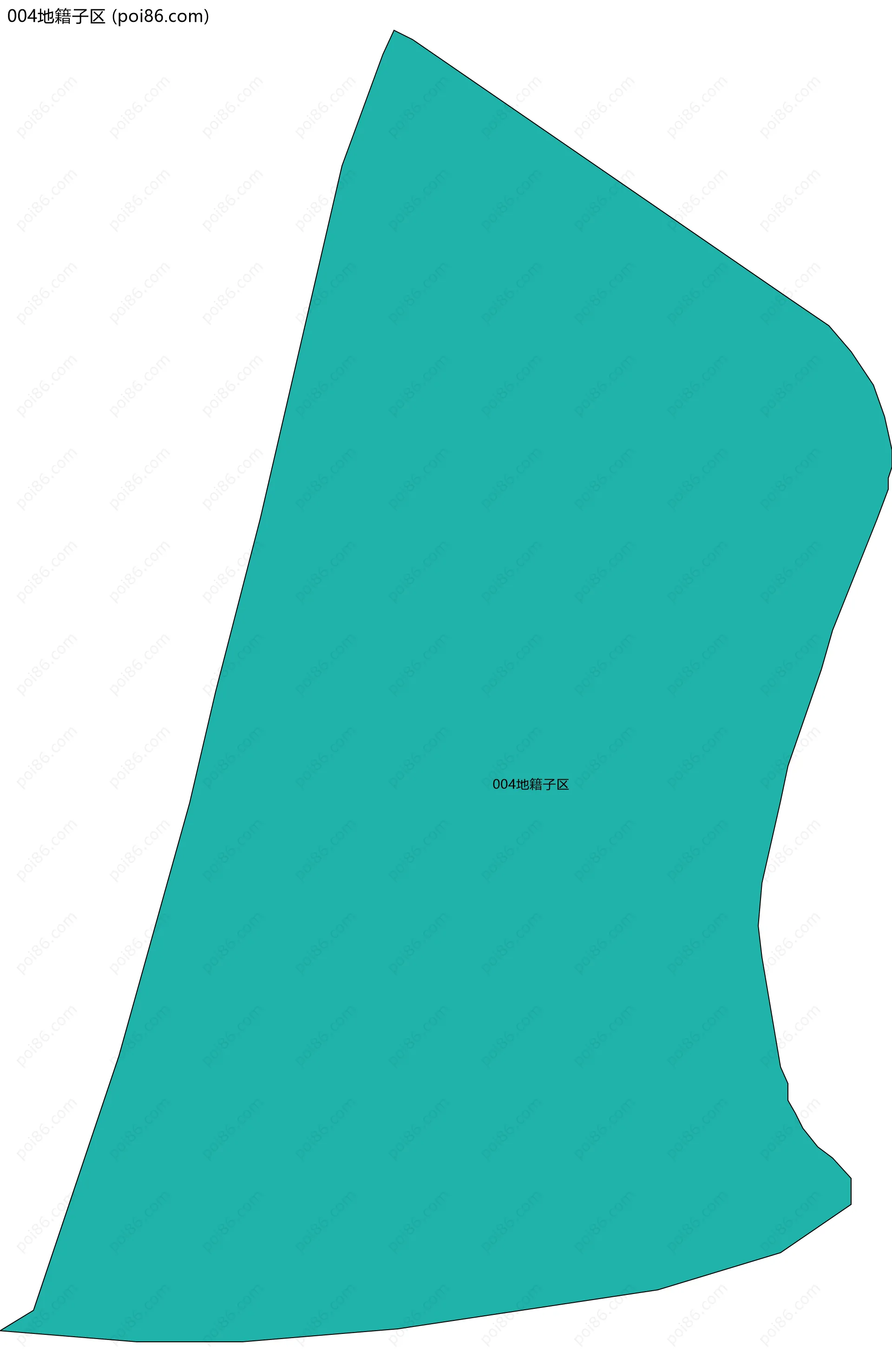 004地籍子区边界地图