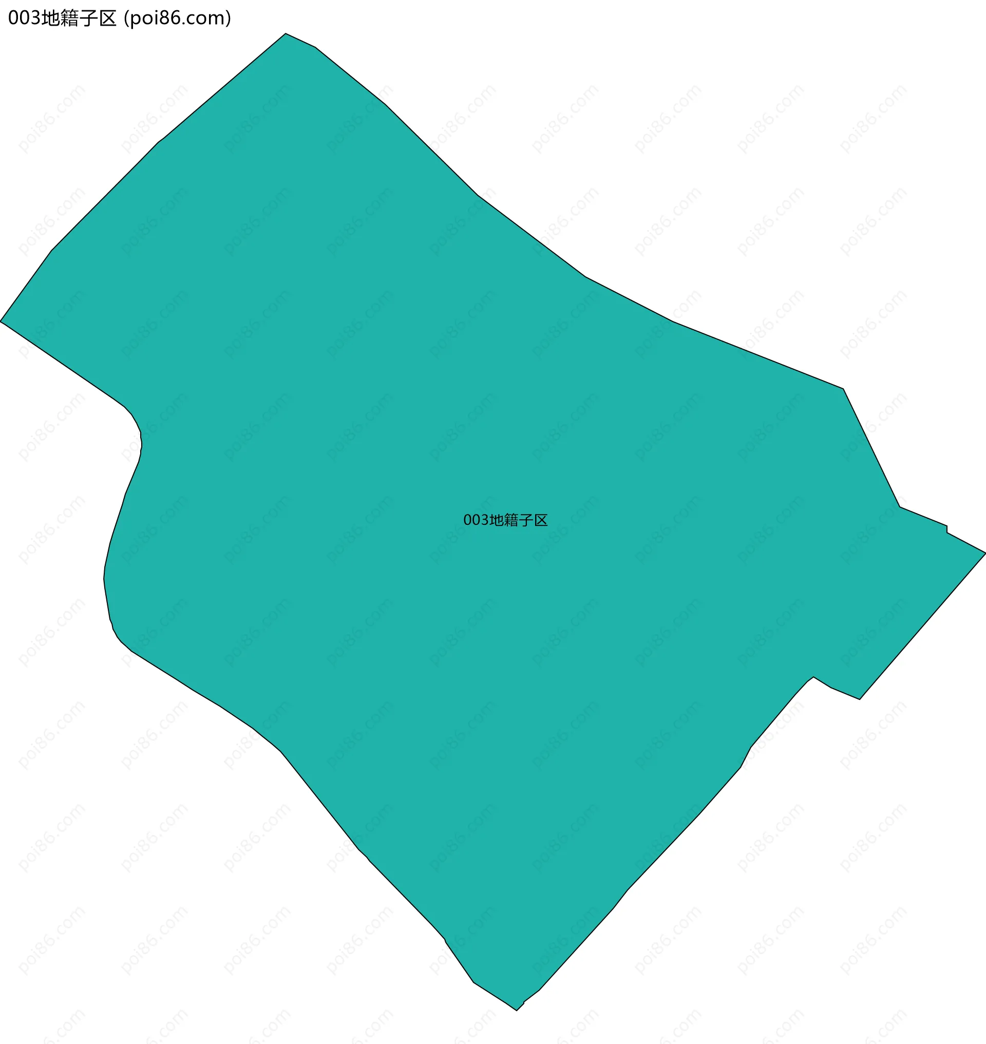 003地籍子区边界地图