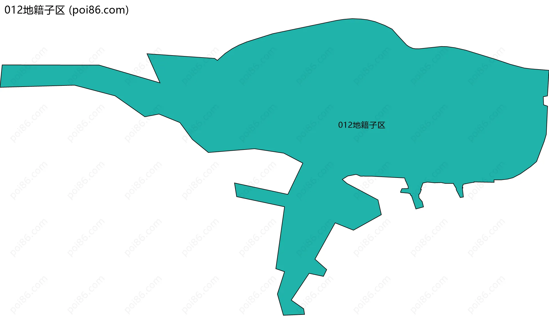012地籍子区边界地图