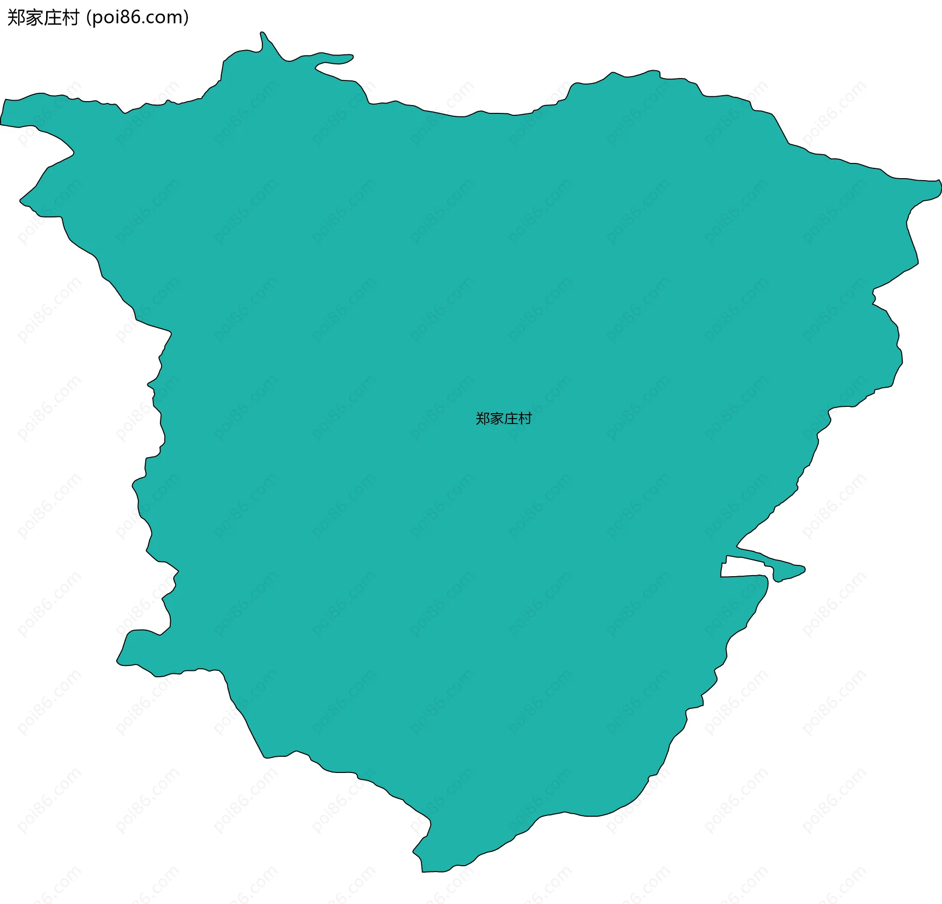 郑家庄村边界地图