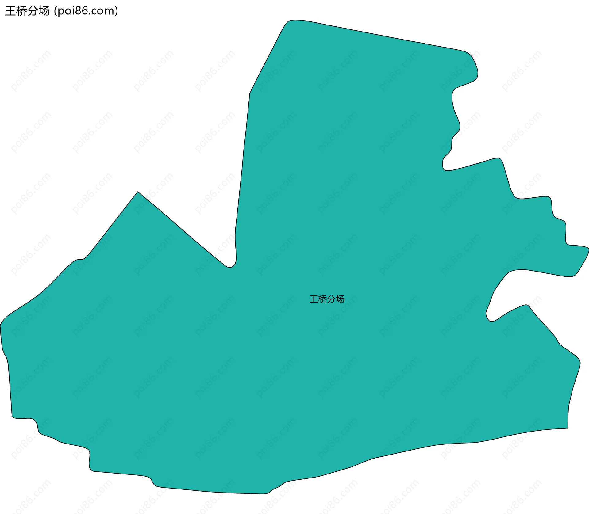 王桥分场边界地图