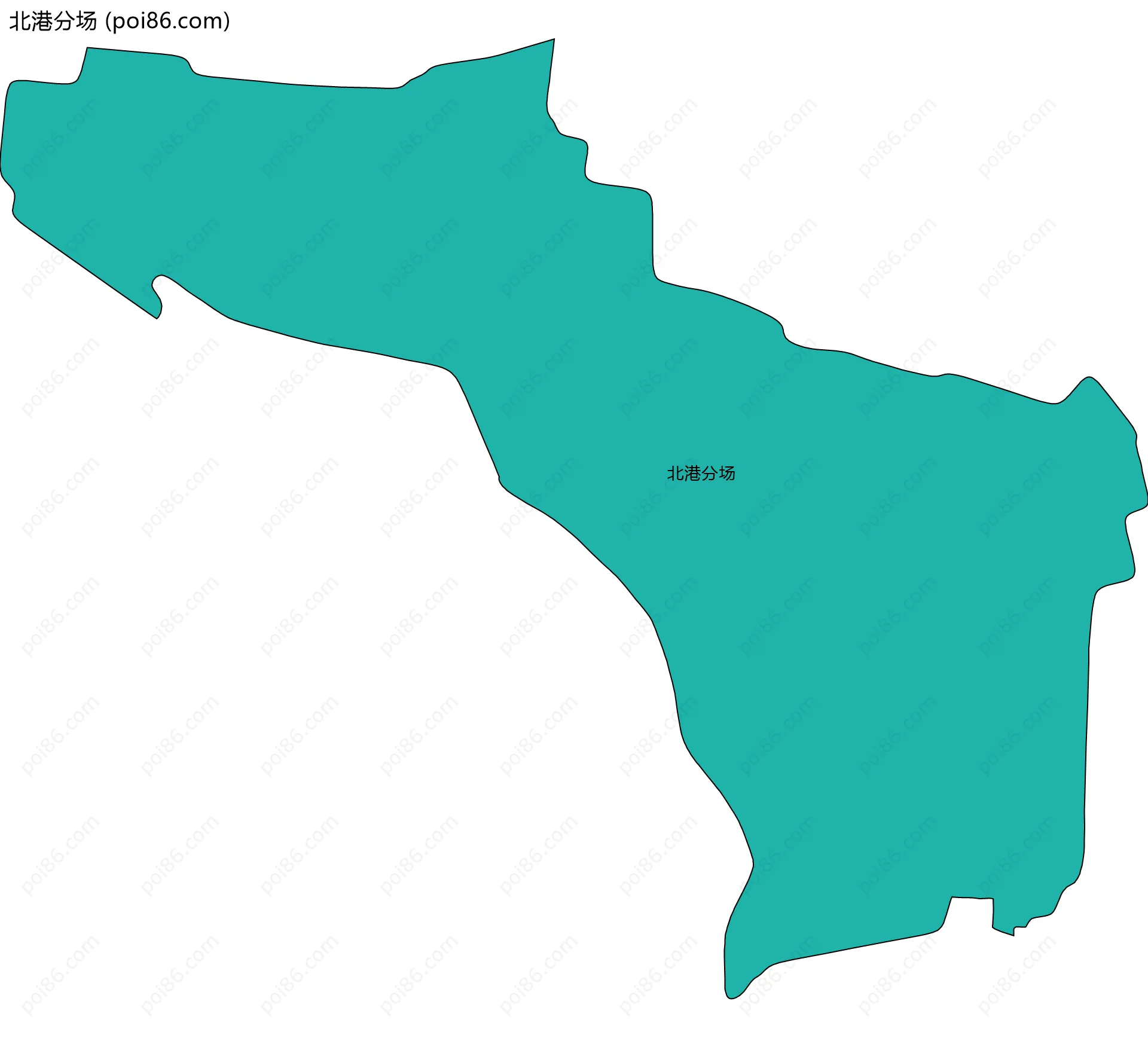 北港分场边界地图