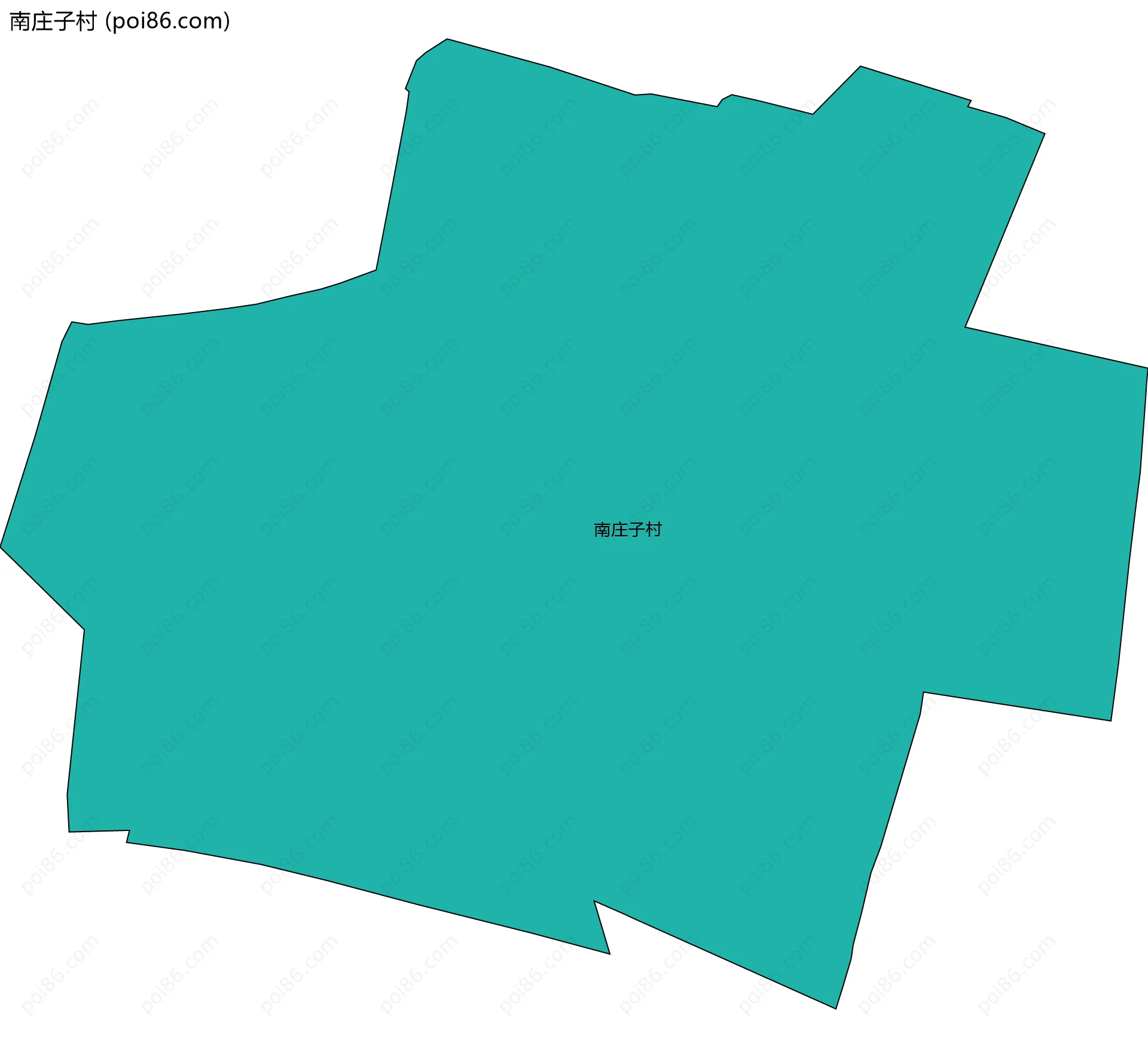 南庄子村边界地图