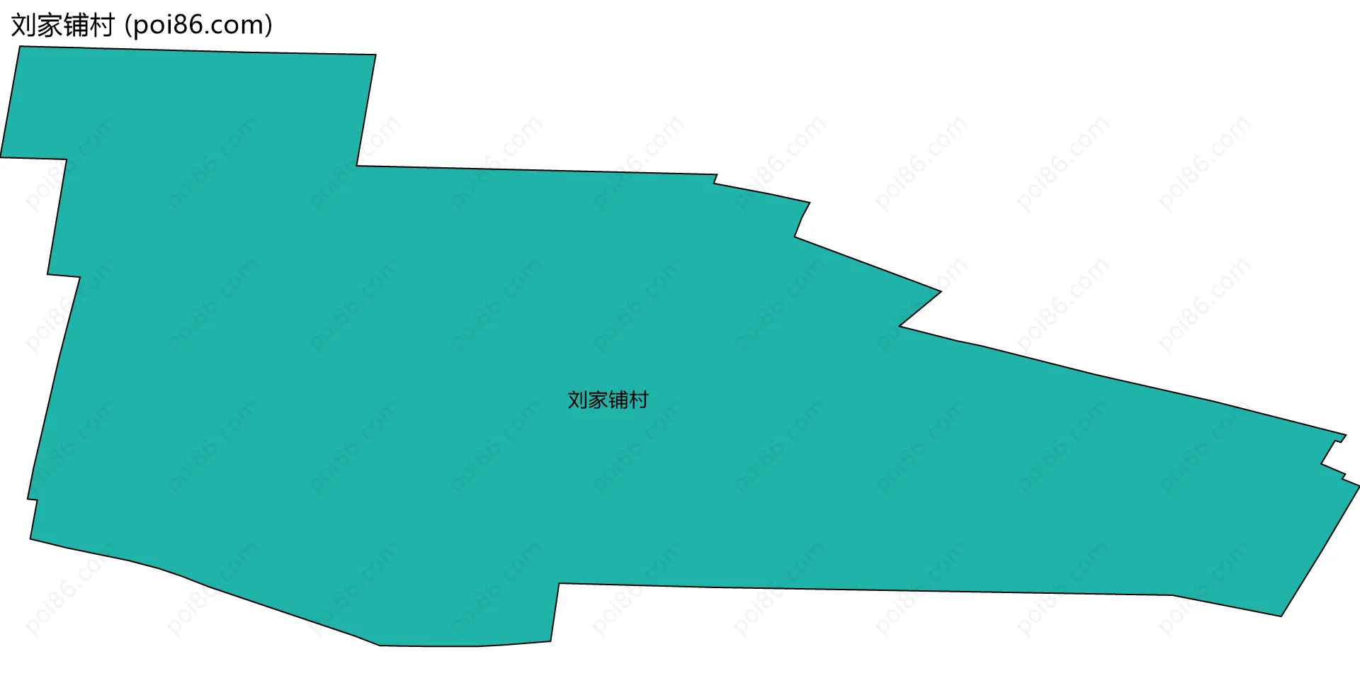 刘家铺村边界地图