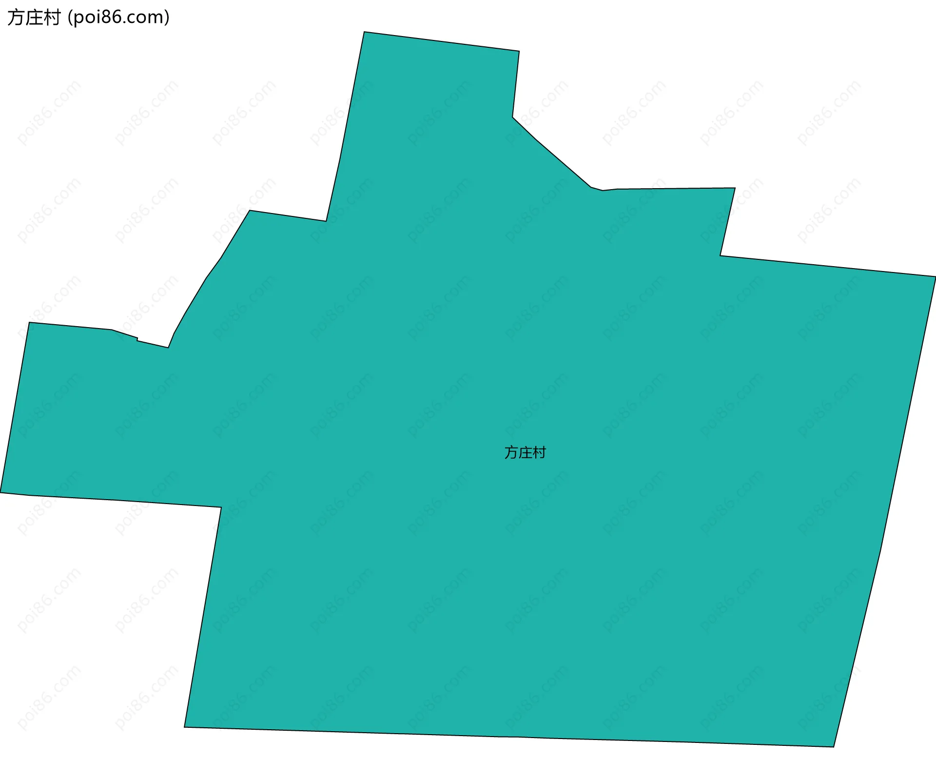 方庄村边界地图