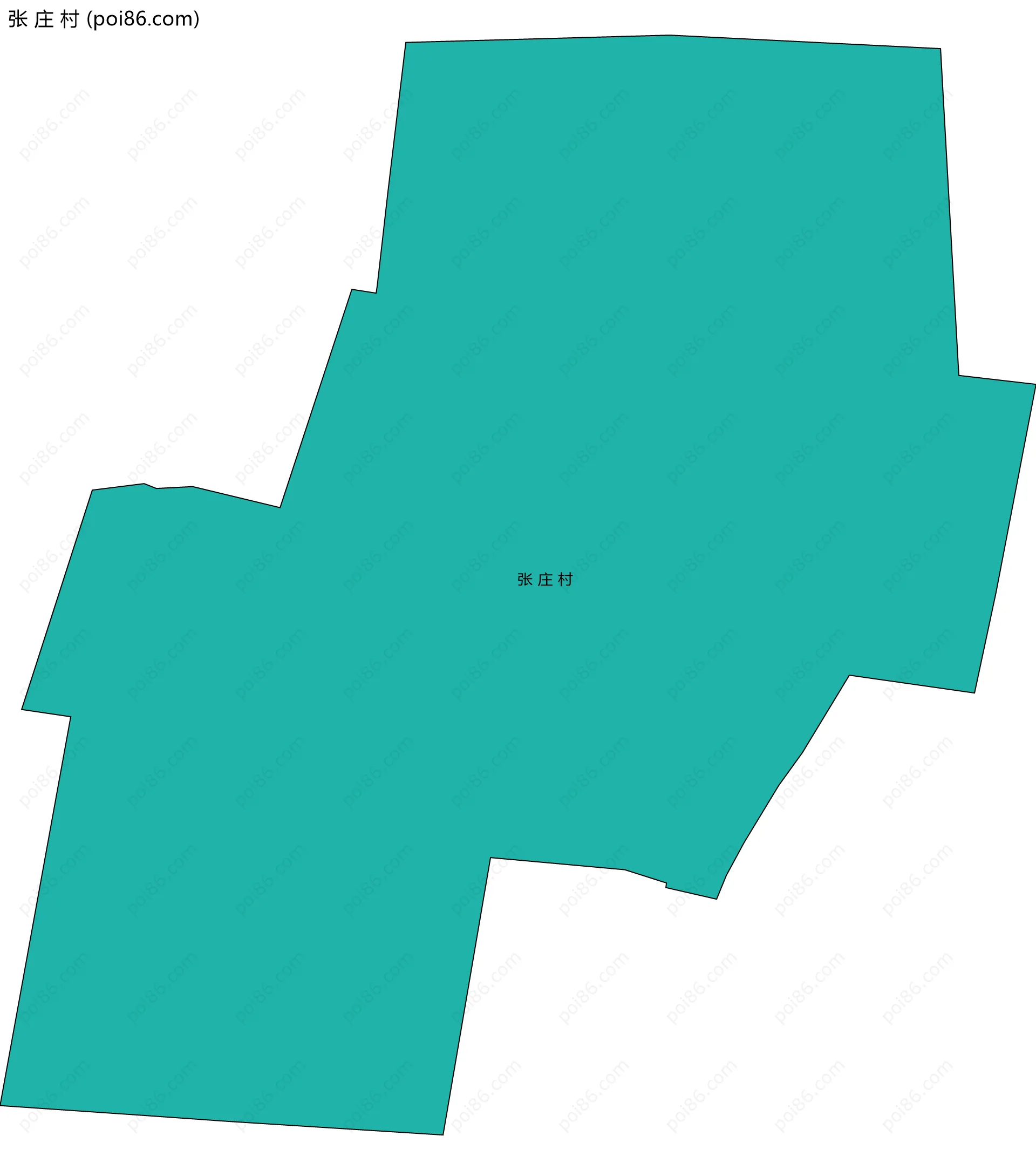 张 庄 村边界地图