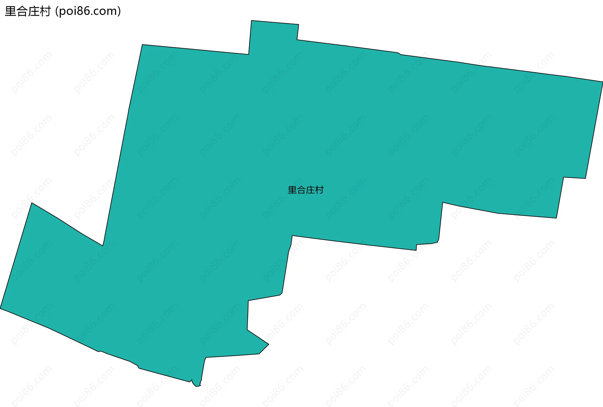 里合庄村边界地图