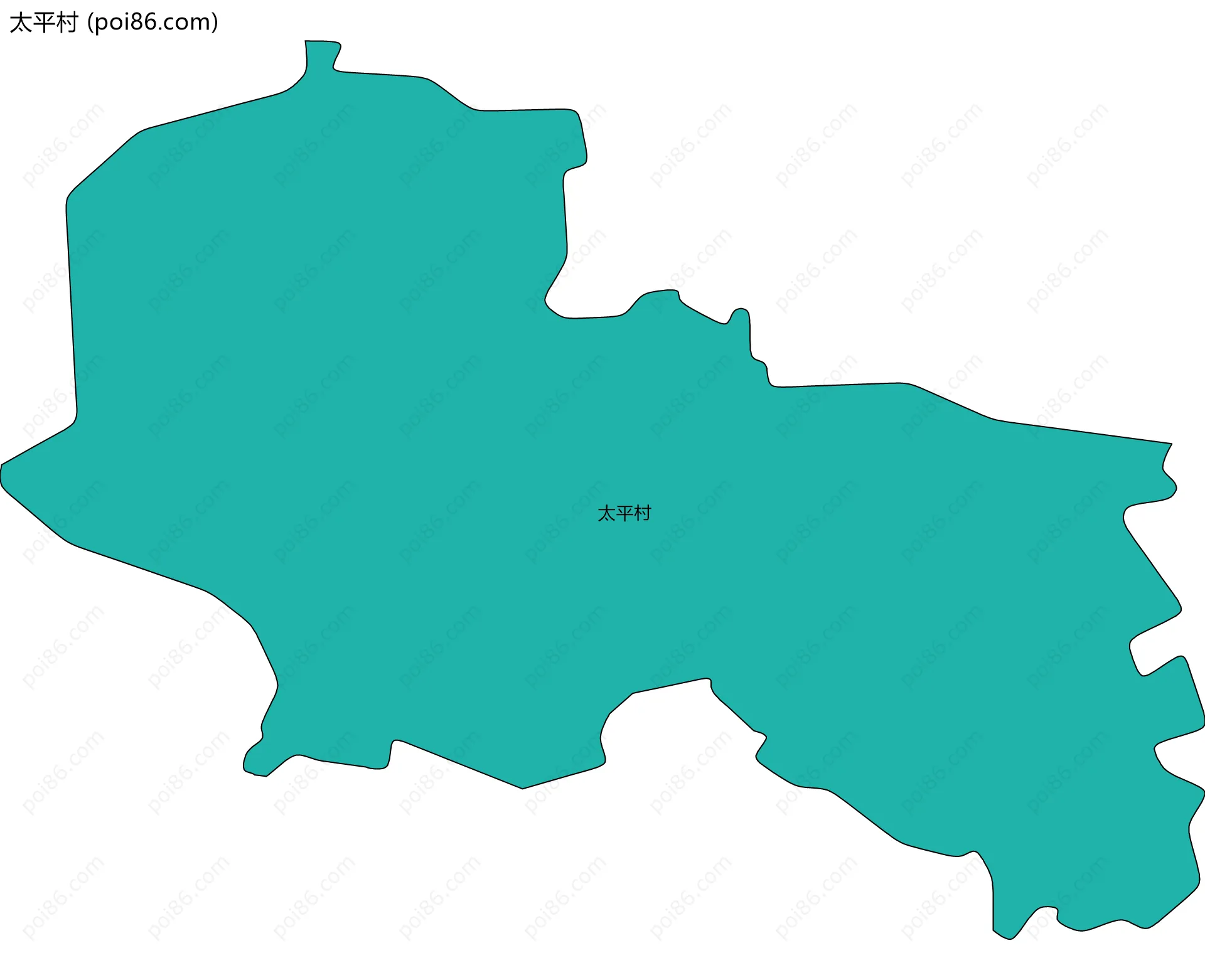 太平村边界地图