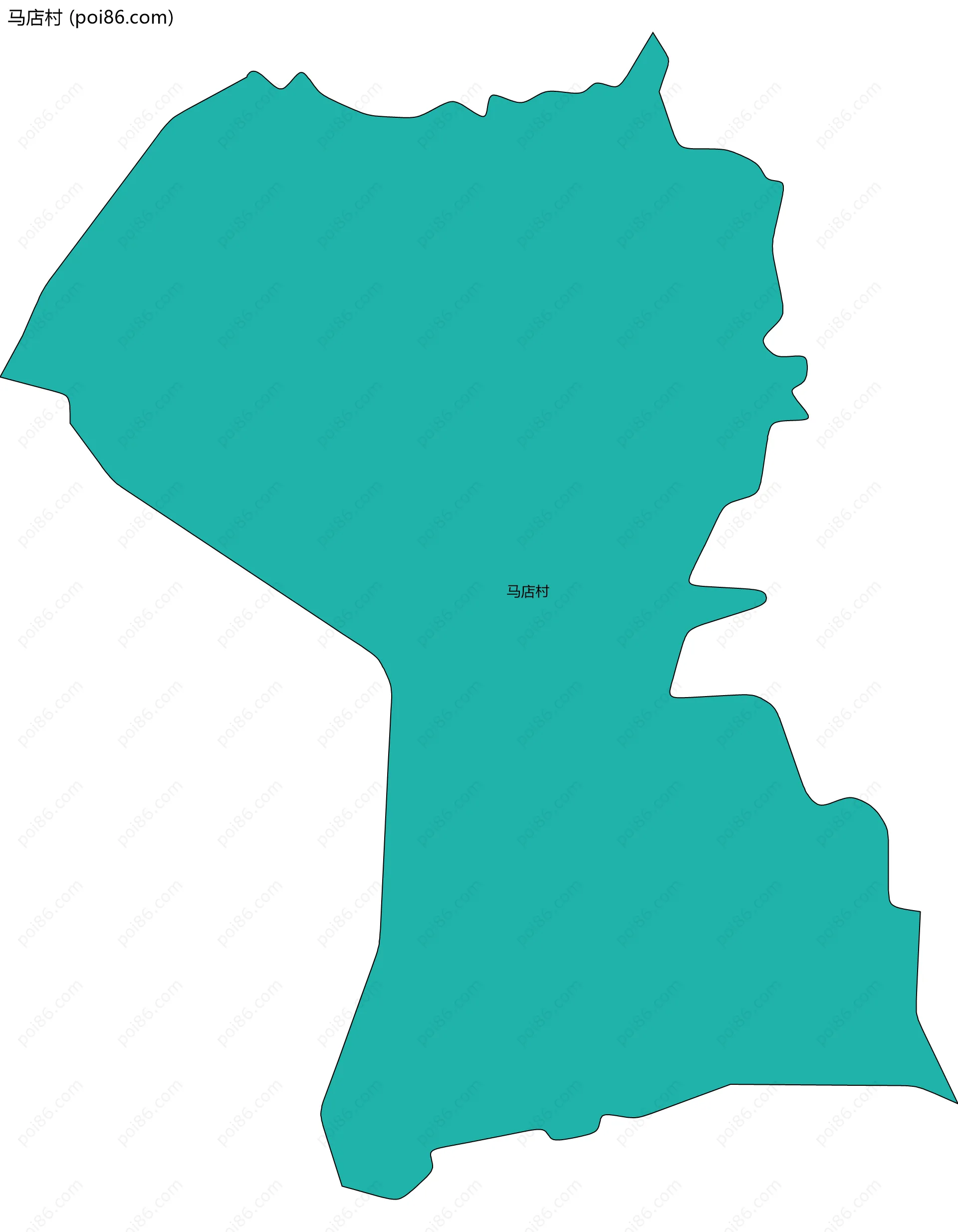 马店村边界地图