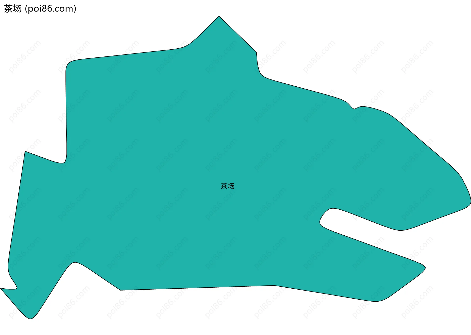 茶场边界地图