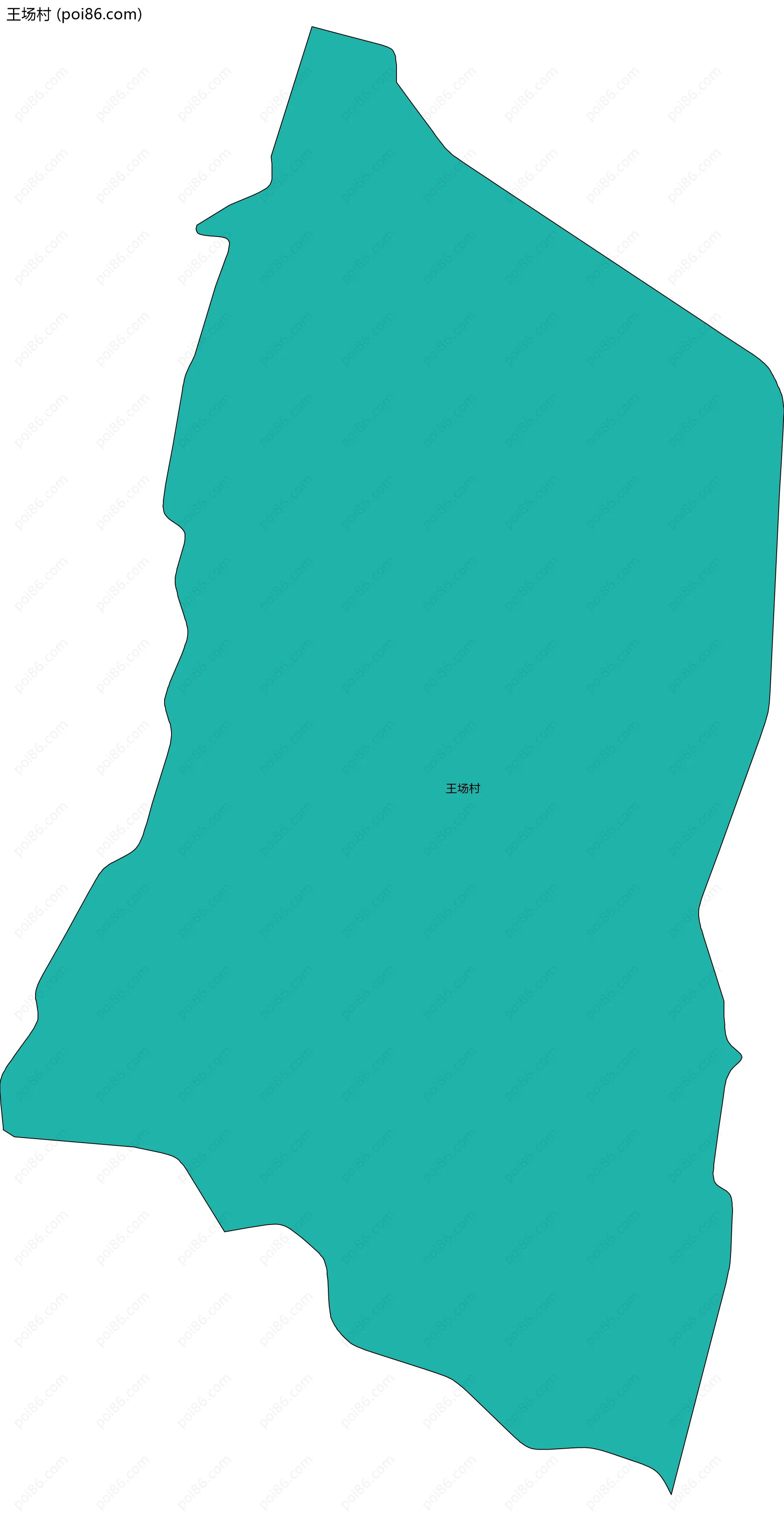 王场村边界地图