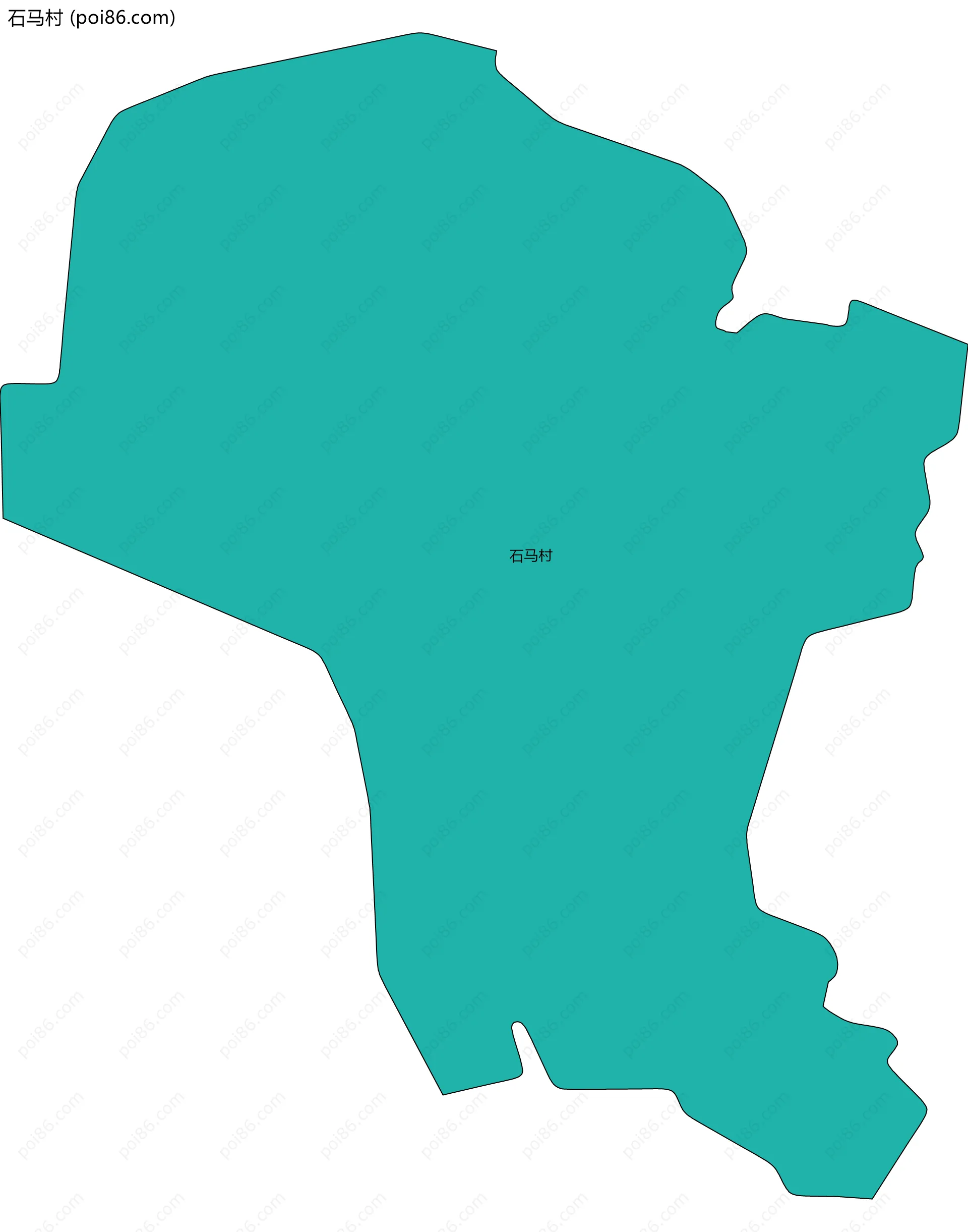 石马村边界地图