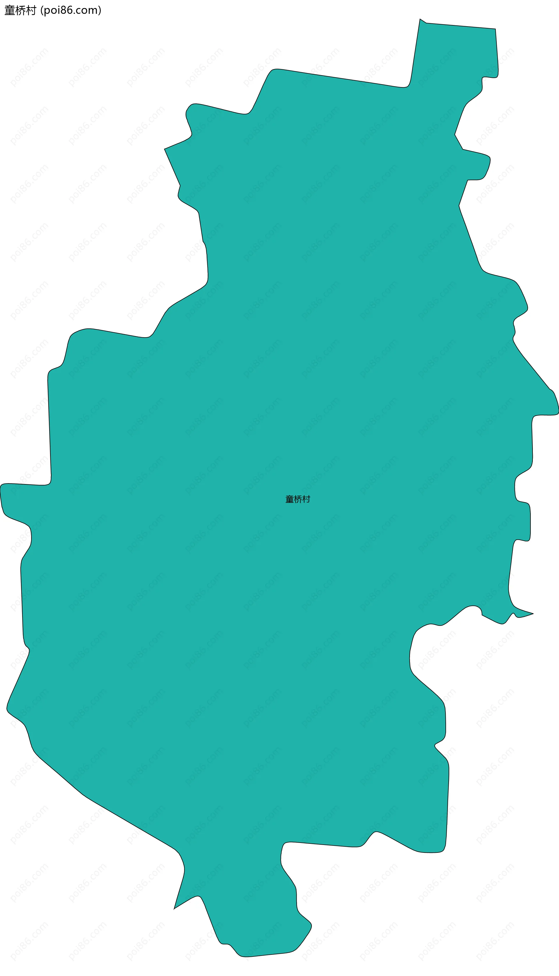 童桥村边界地图