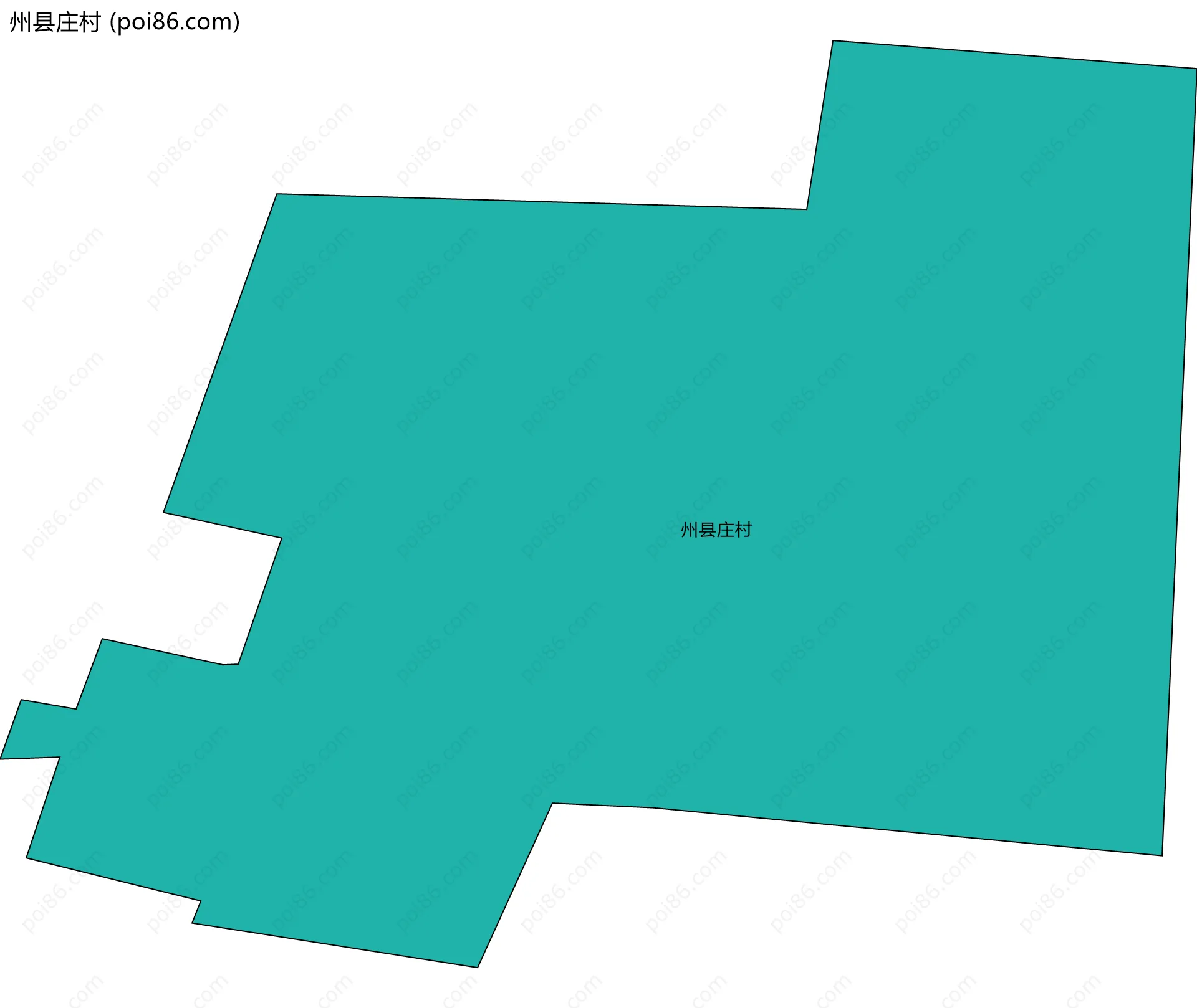 州县庄村边界地图