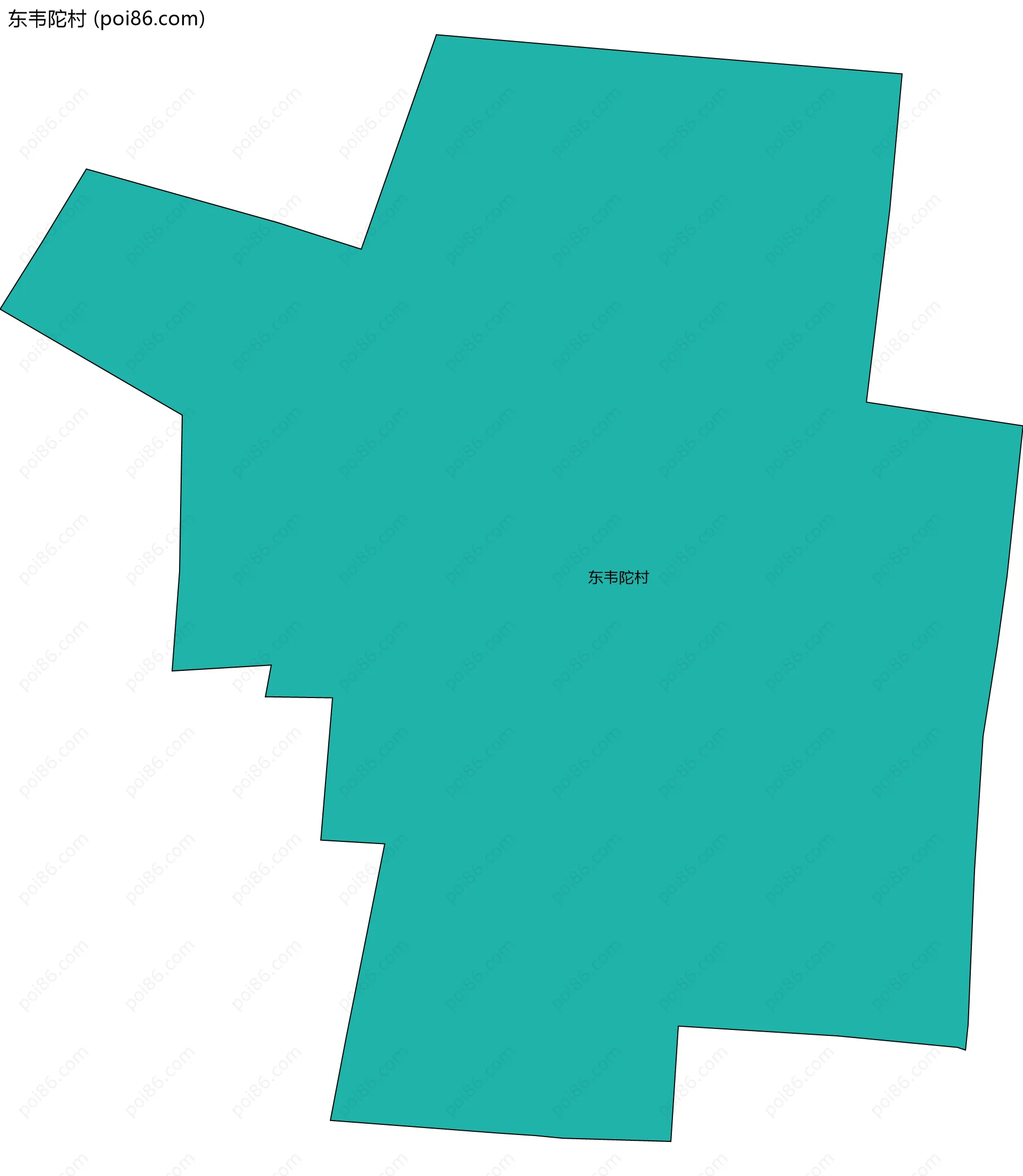 东韦陀村边界地图