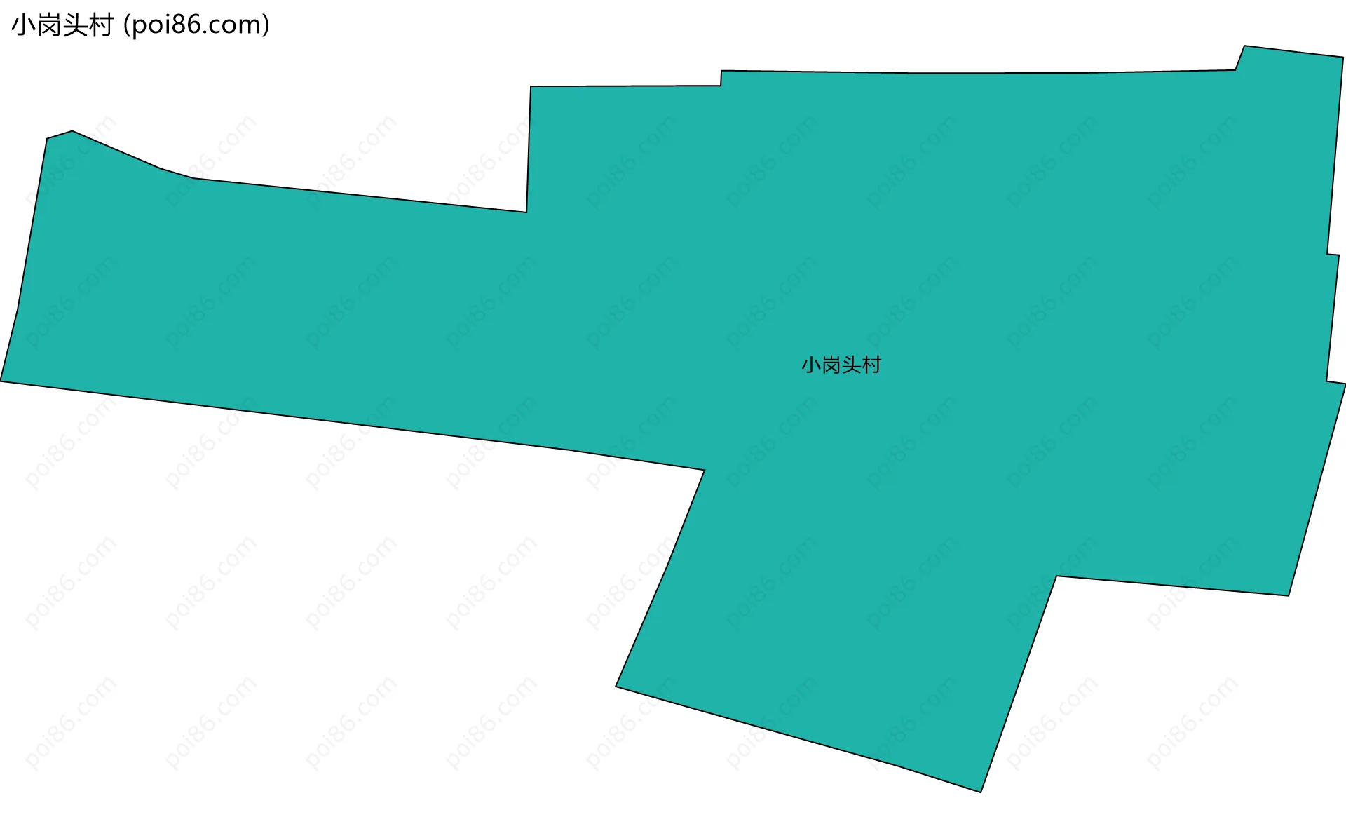 小岗头村边界地图