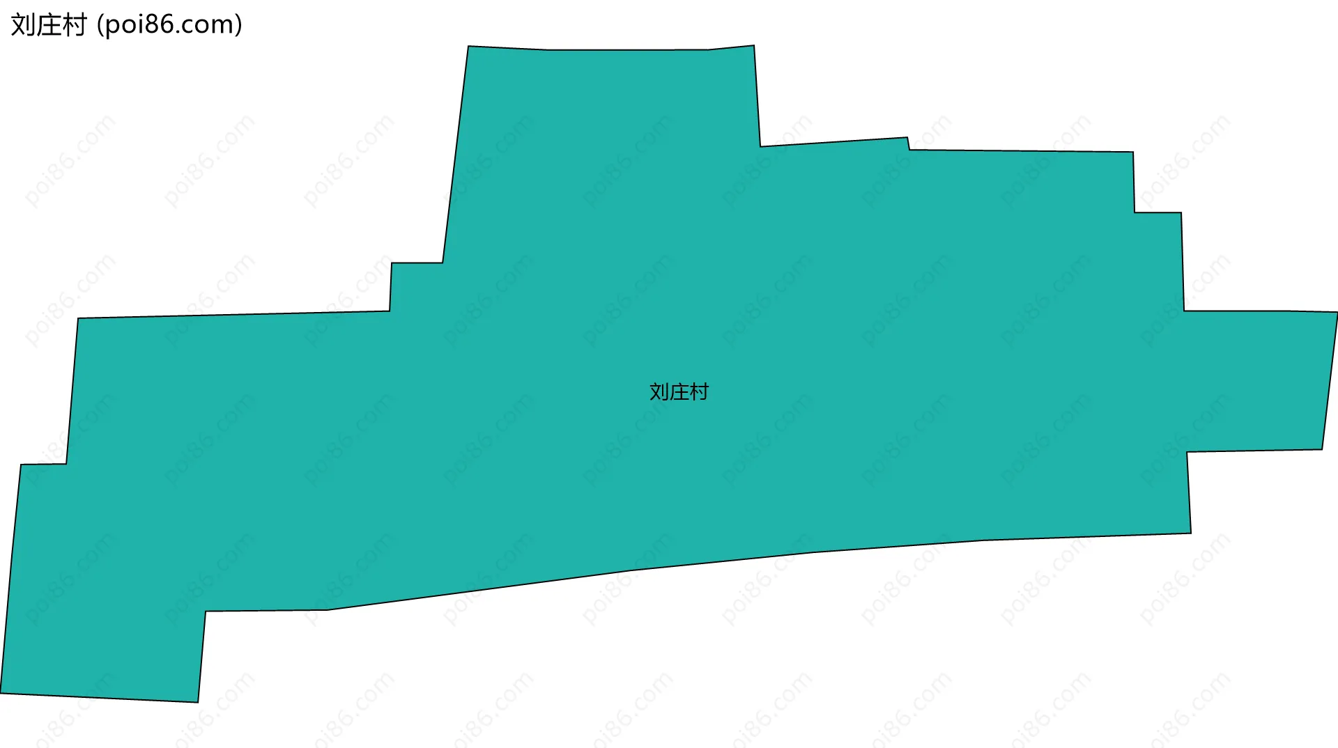 刘庄村边界地图