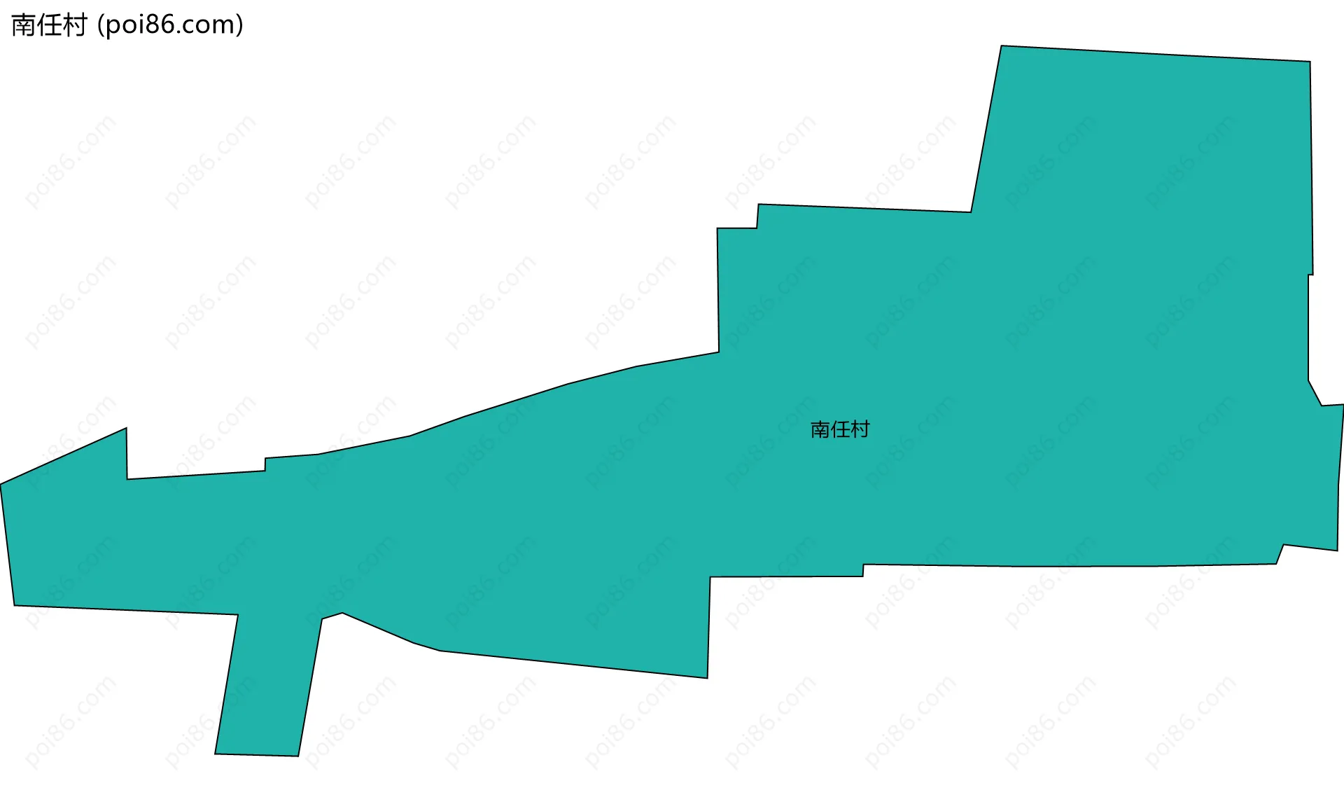 南任村边界地图