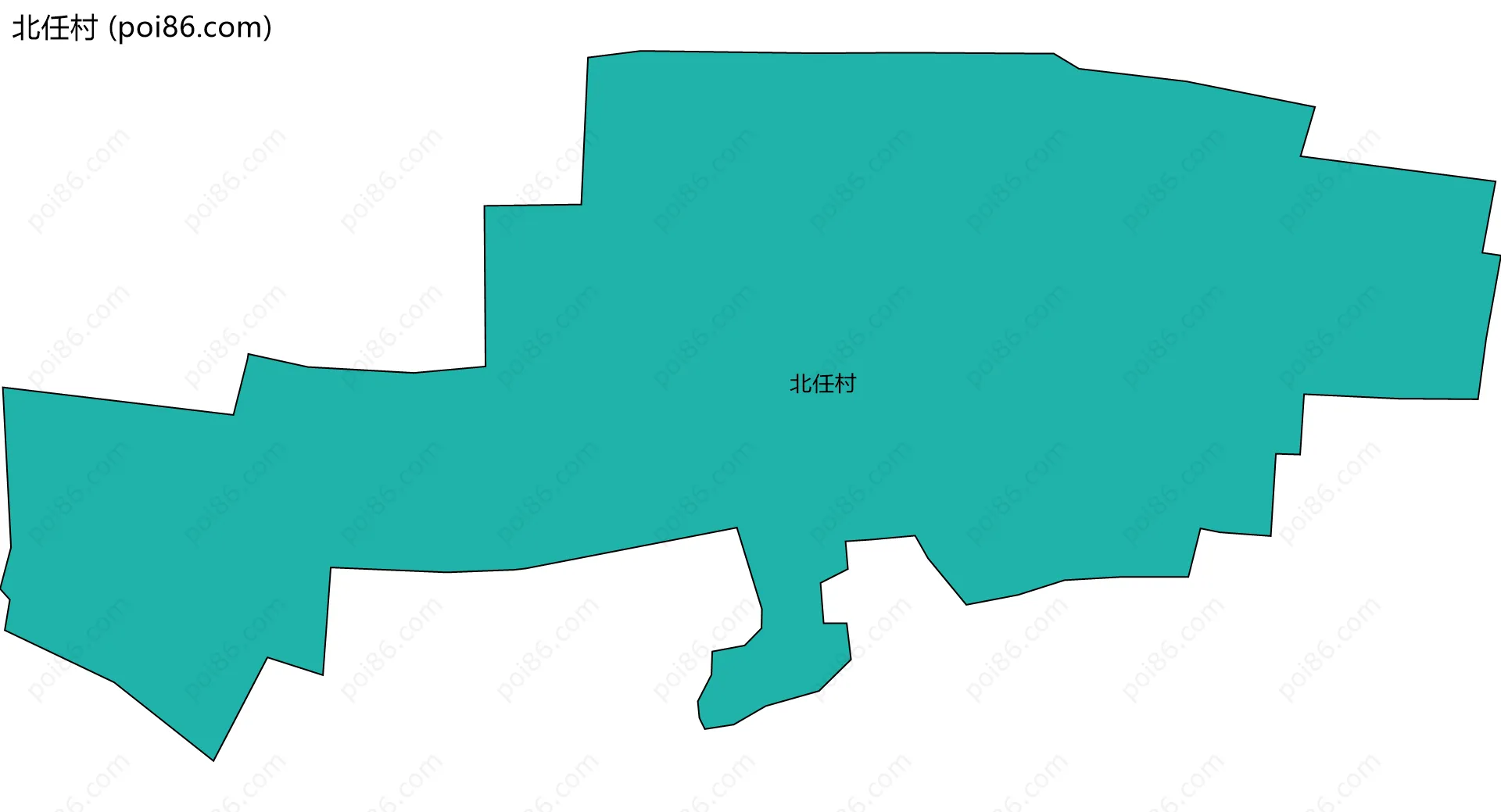 北任村边界地图