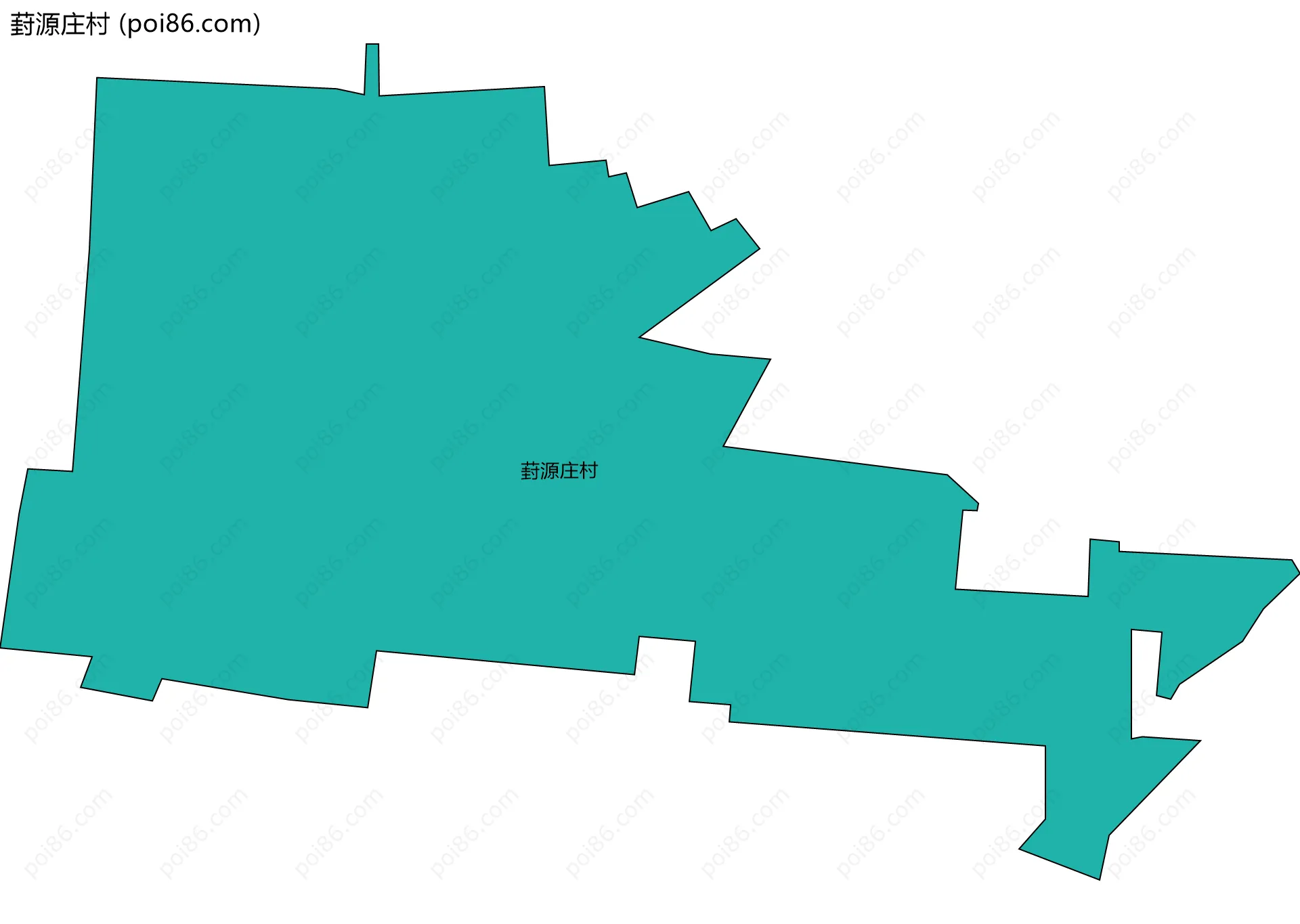 葑源庄村边界地图