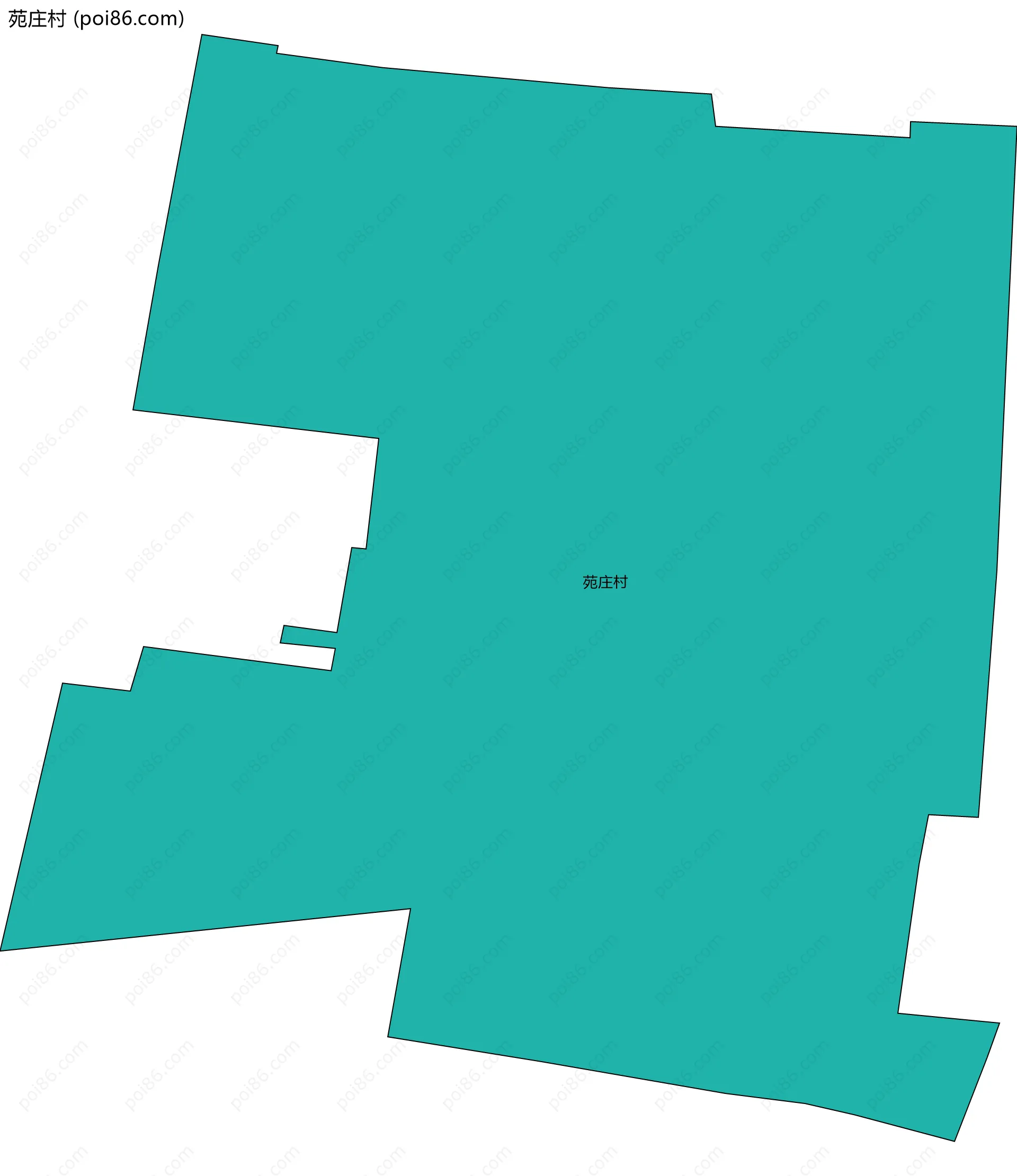 苑庄村边界地图