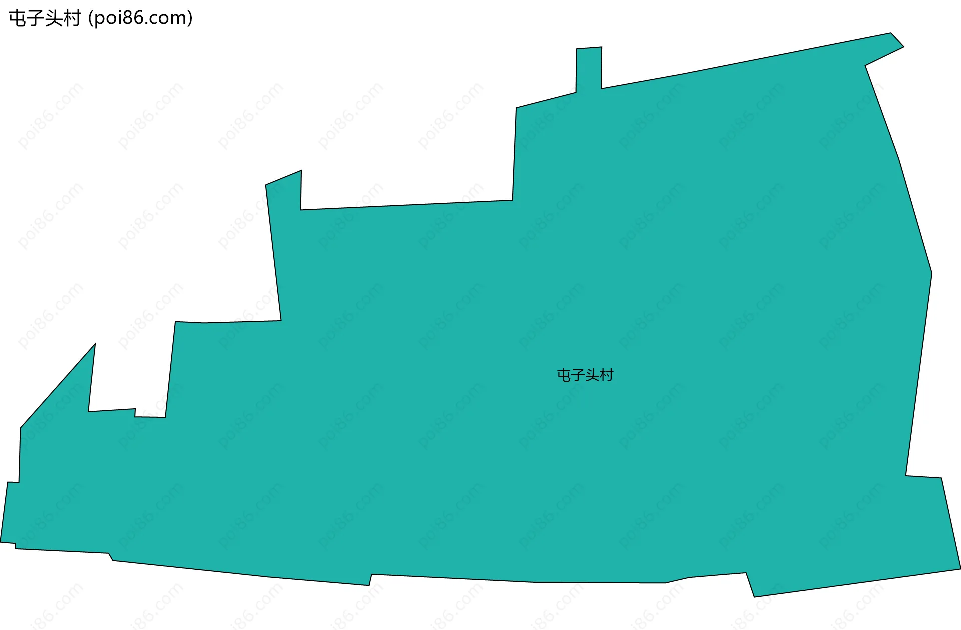 屯子头村边界地图