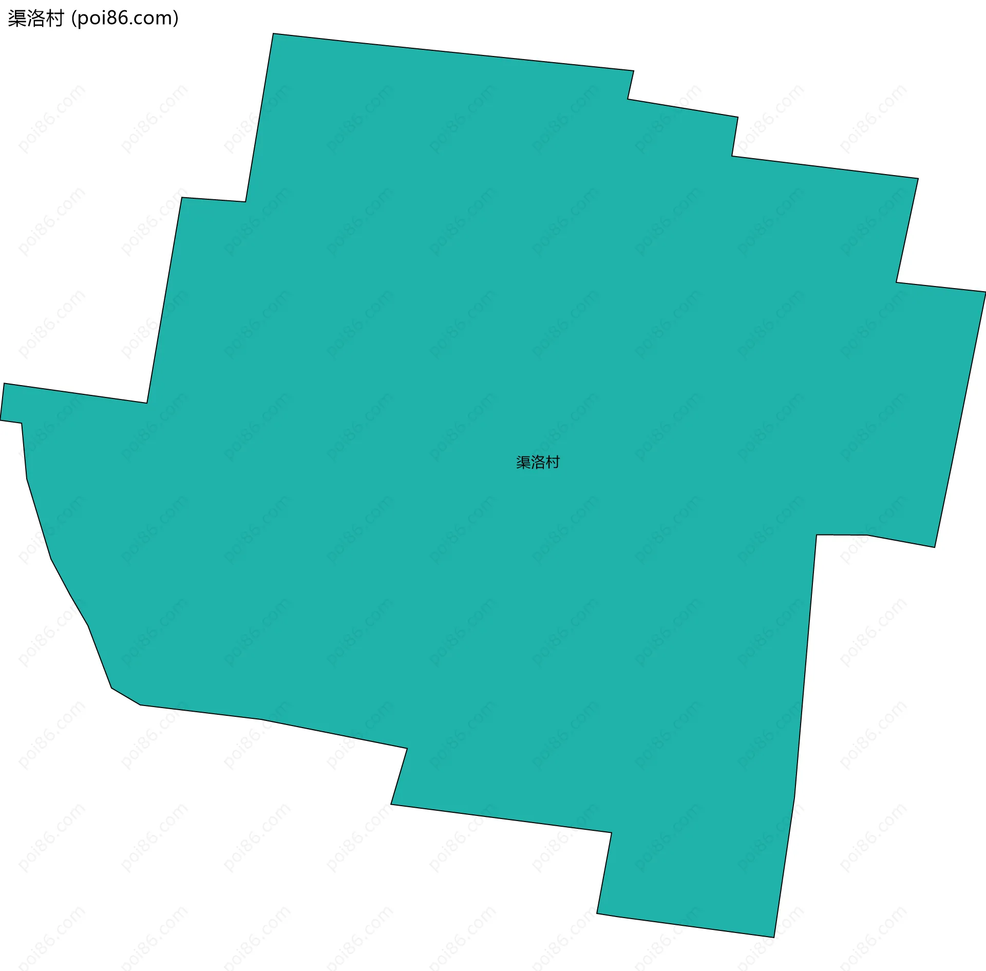 渠洛村边界地图