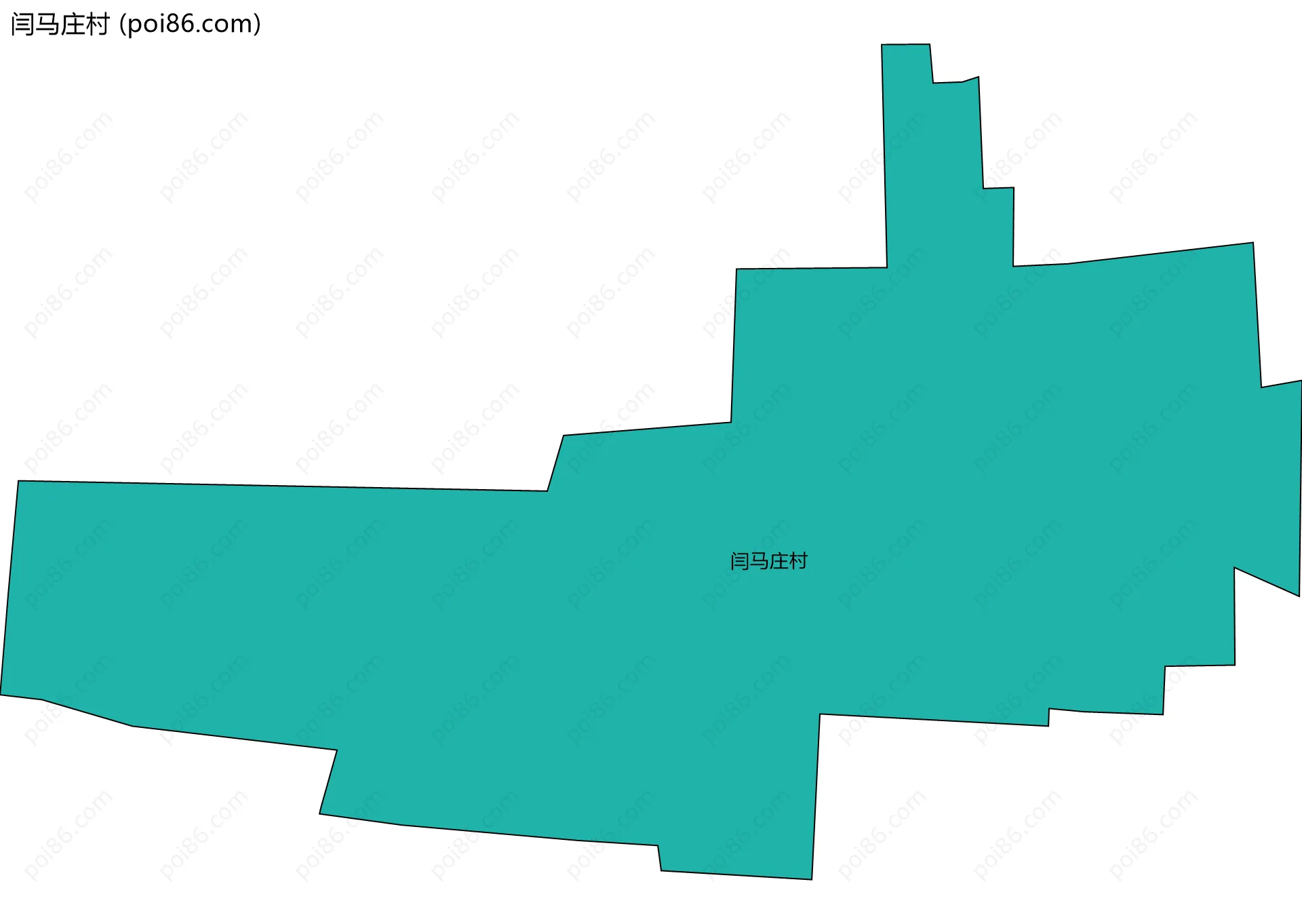 闫马庄村边界地图