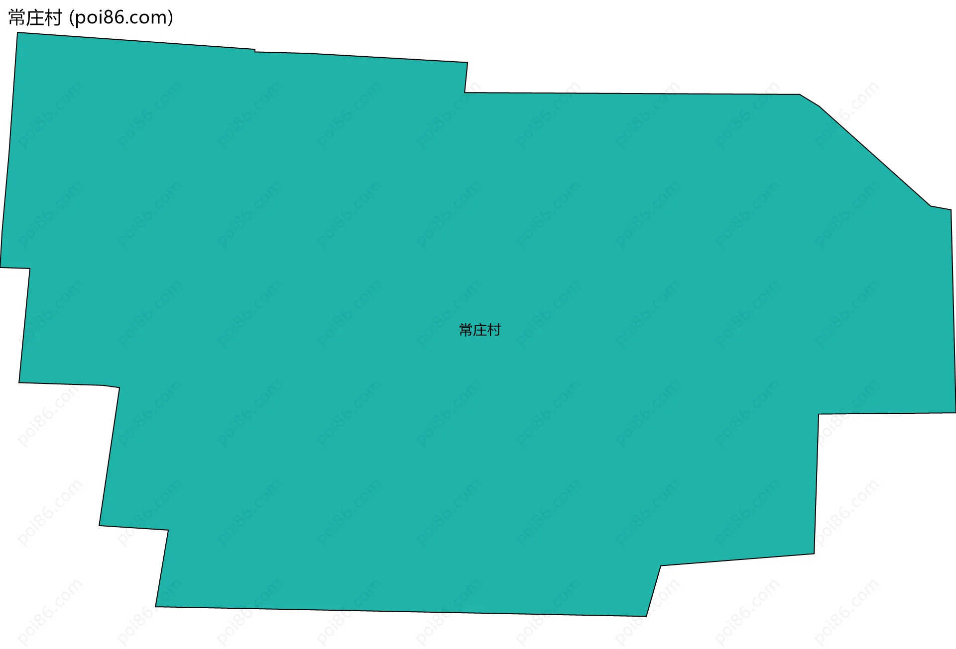 常庄村边界地图