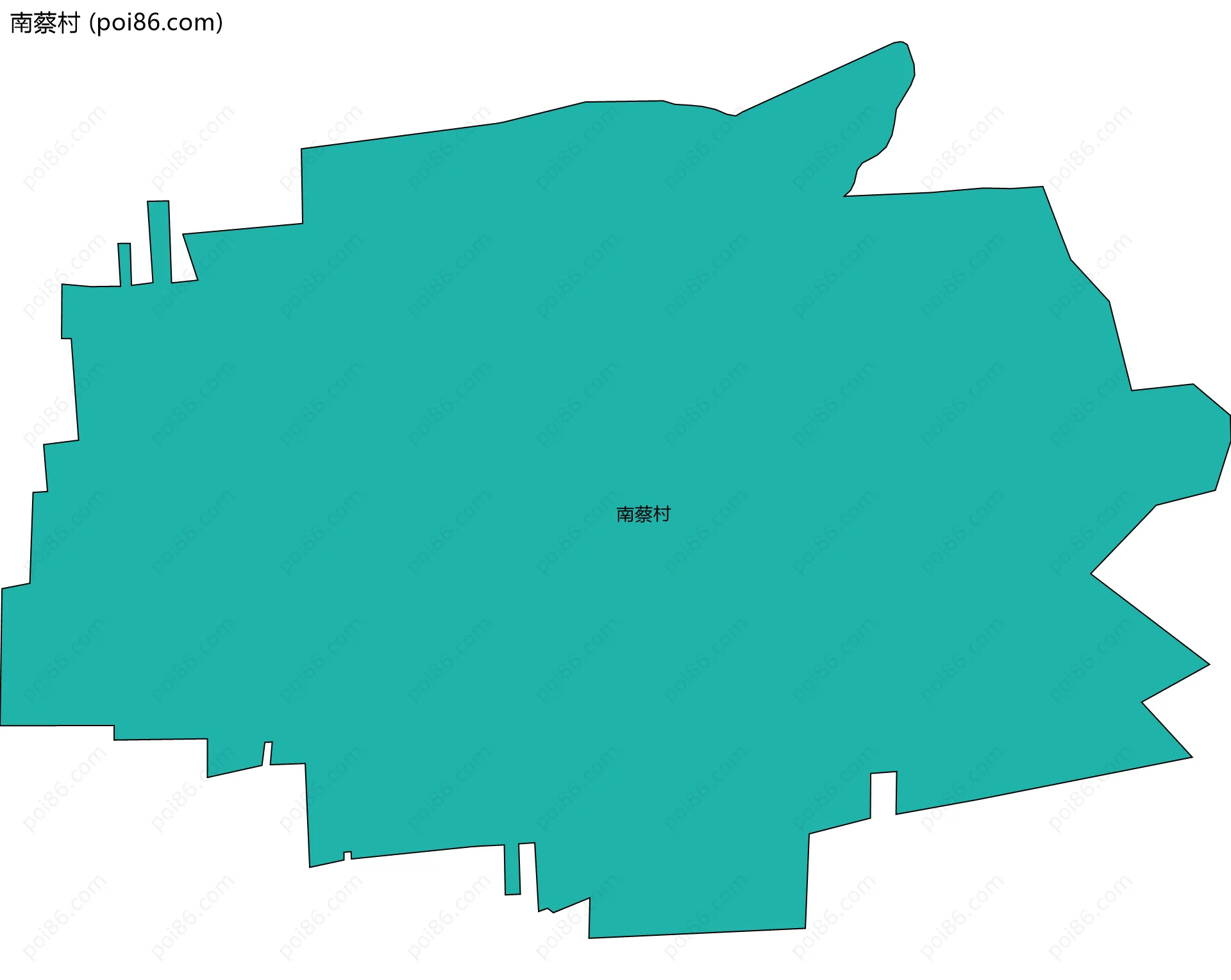 南蔡村边界地图