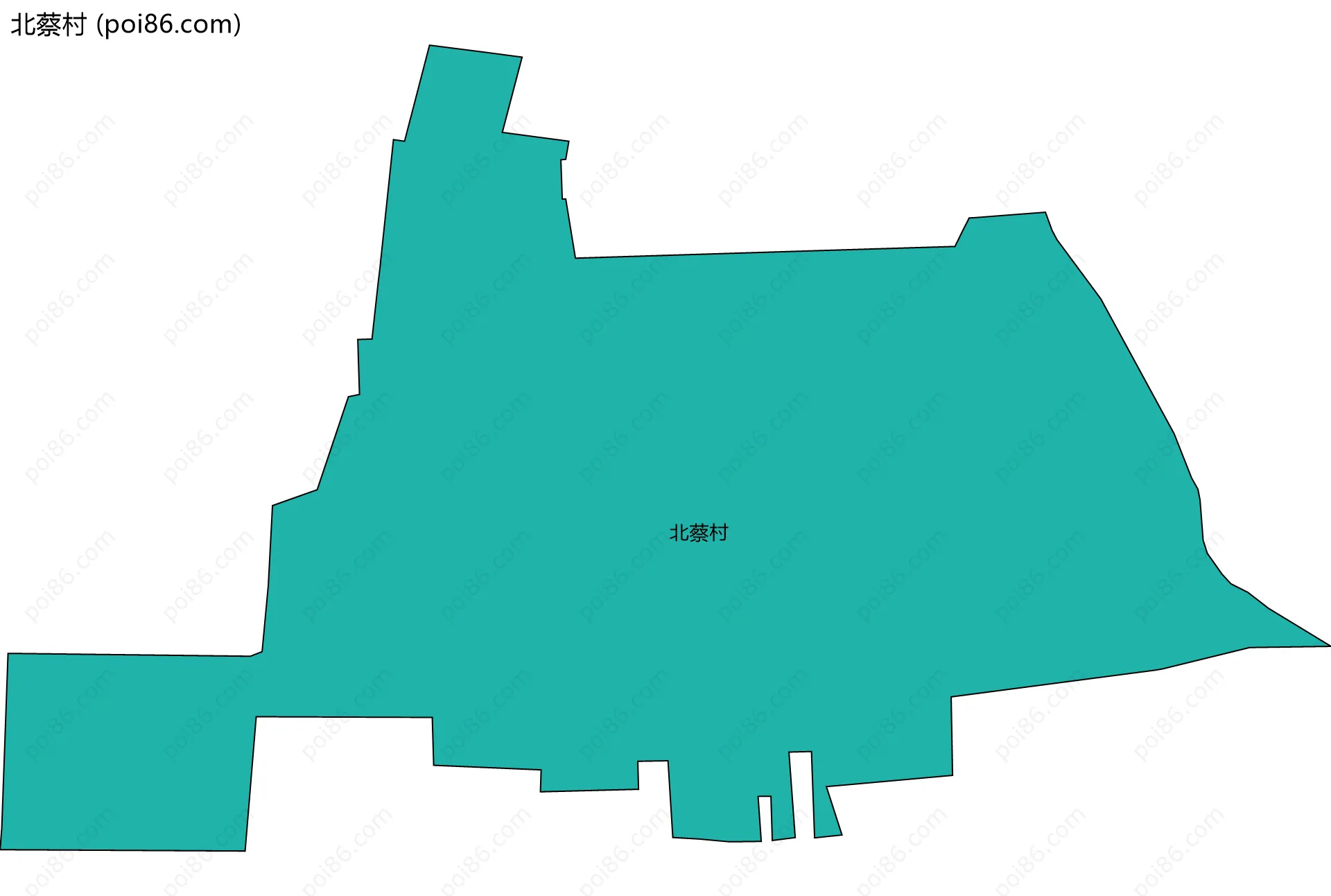 北蔡村边界地图