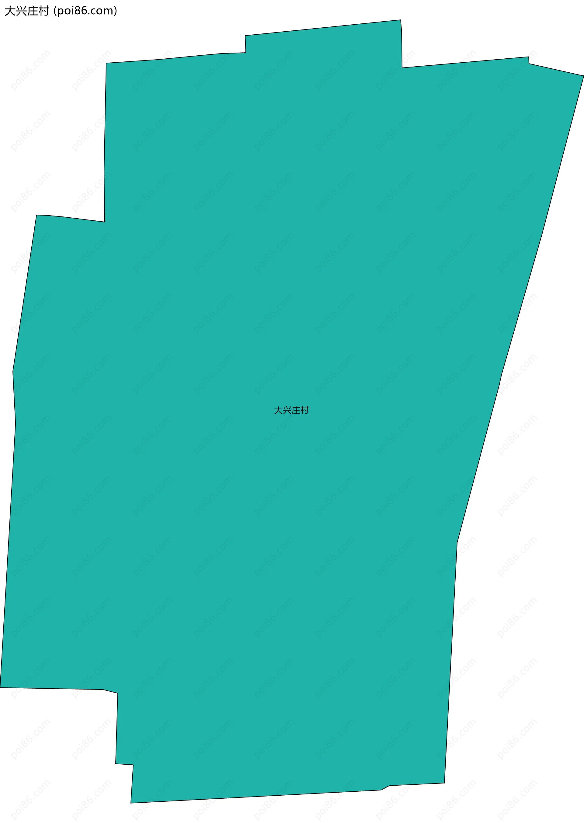 大兴庄村边界地图