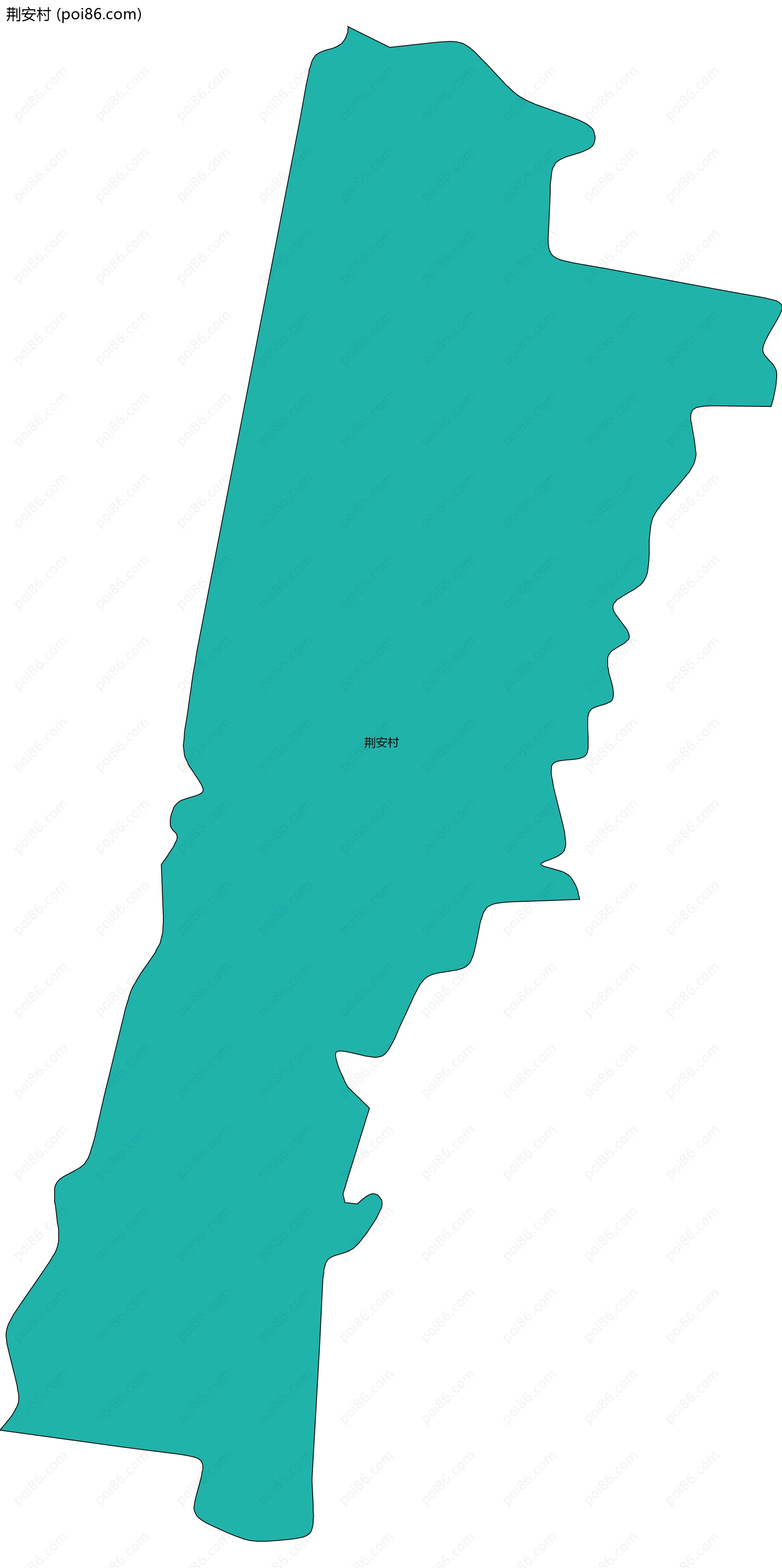 荆安村边界地图