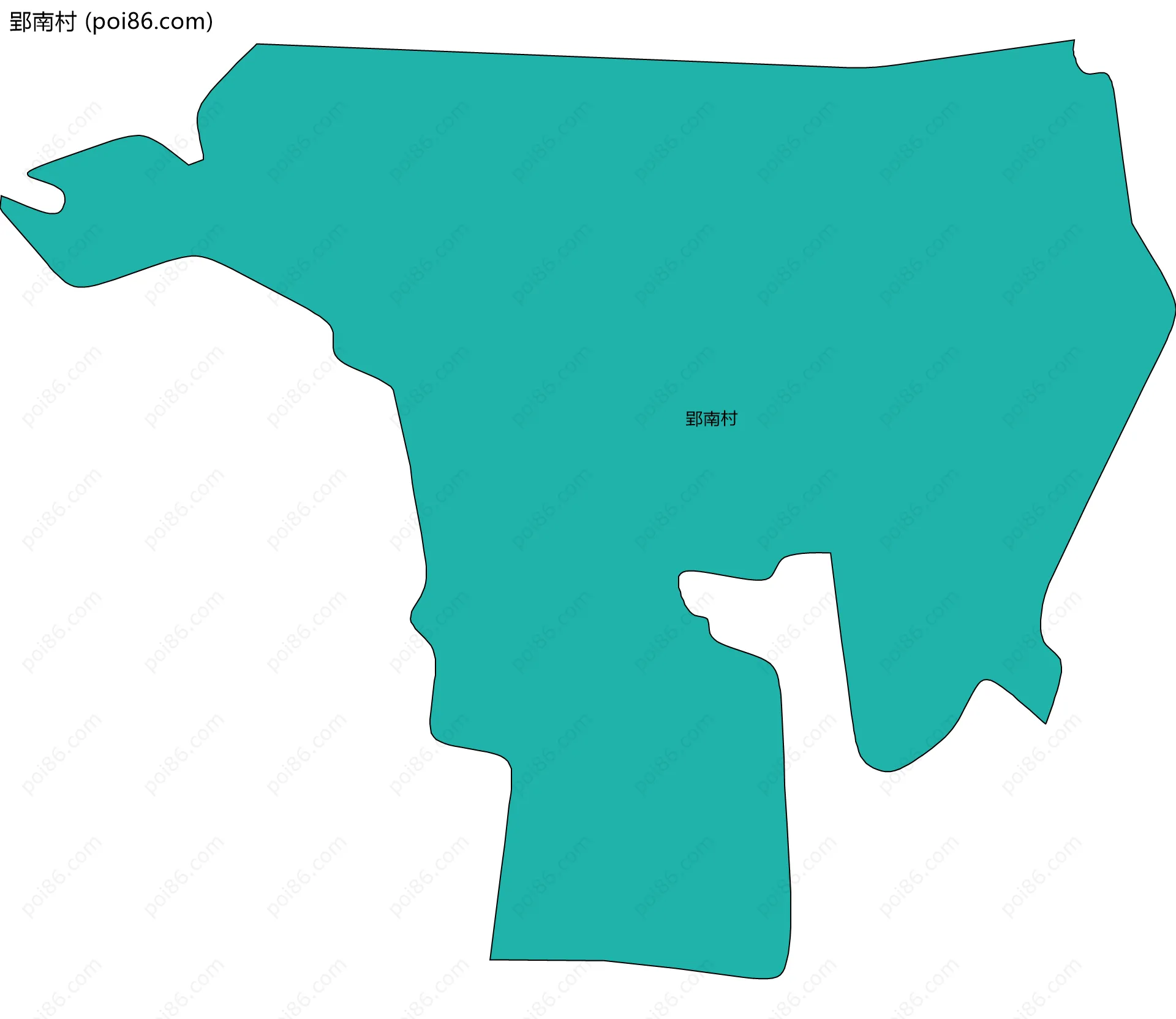 郢南村边界地图