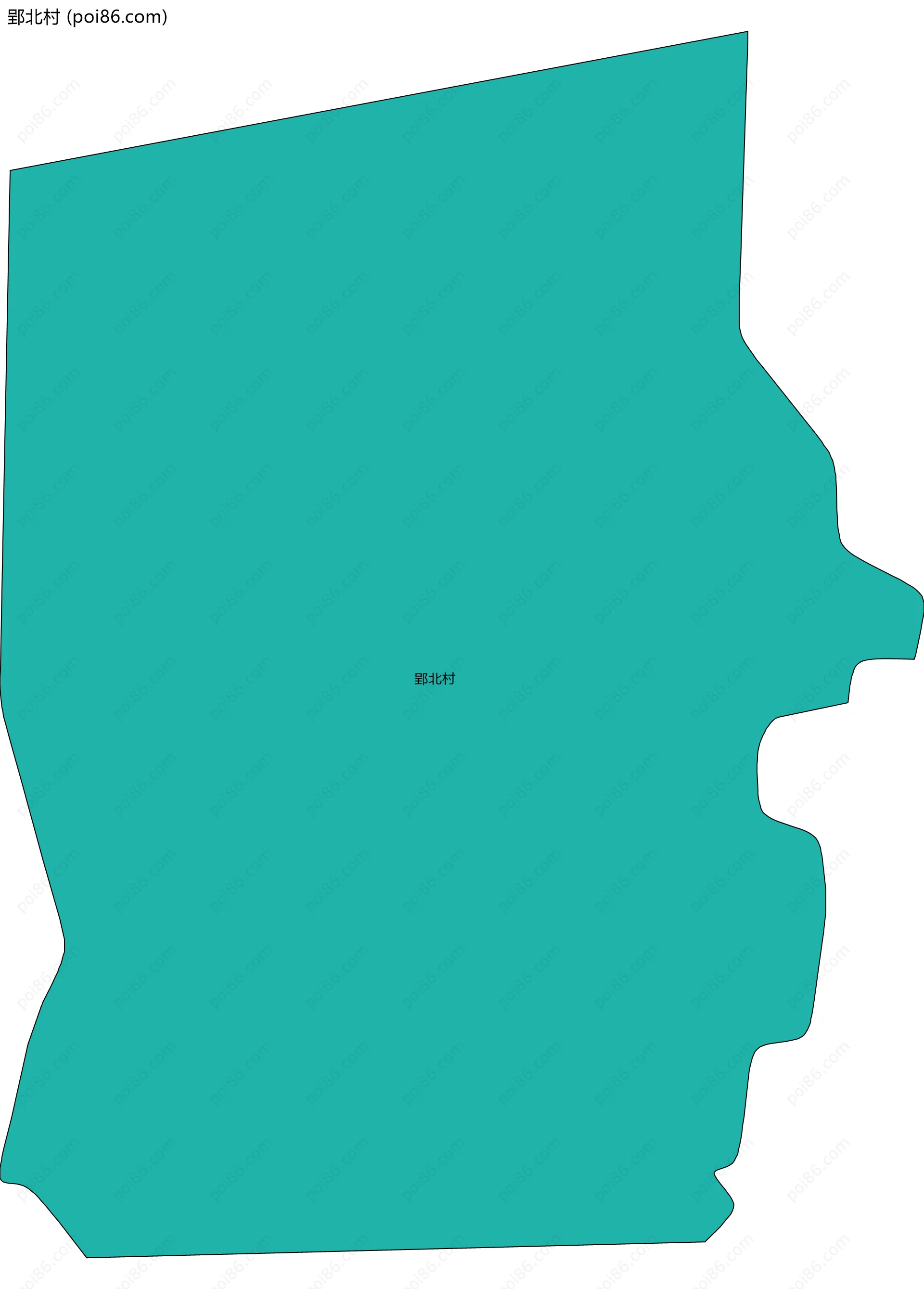 郢北村边界地图