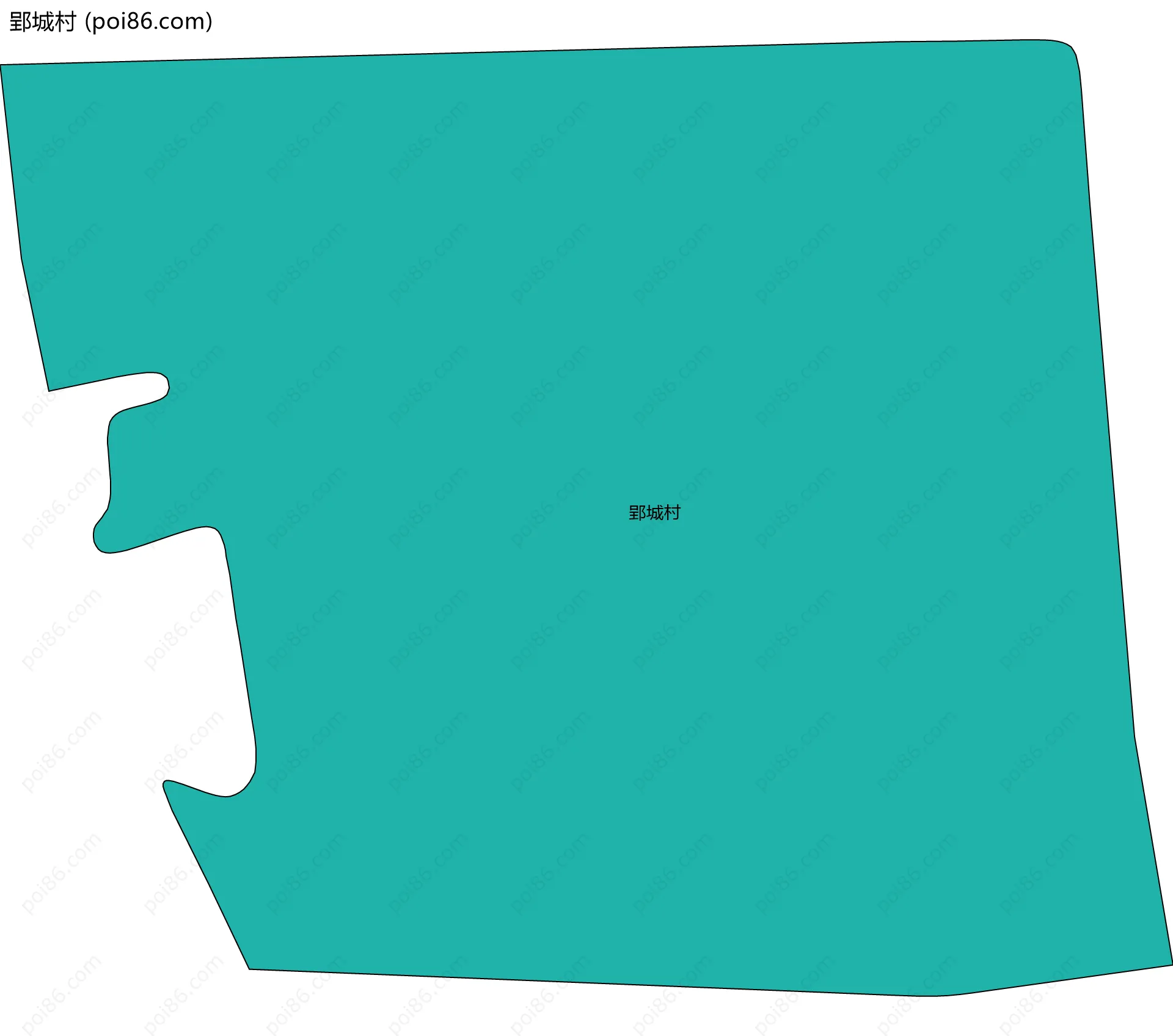 郢城村边界地图