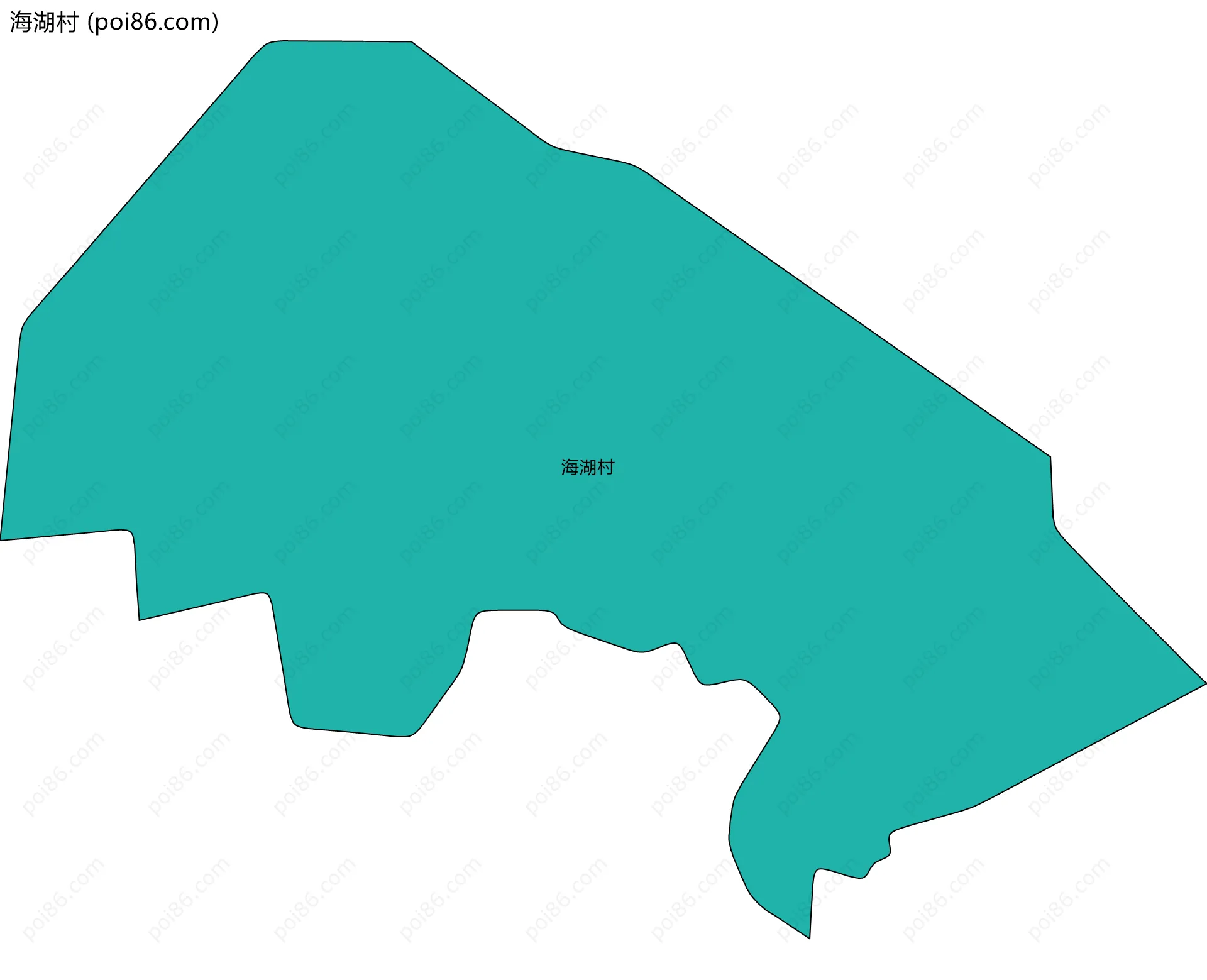 海湖村边界地图