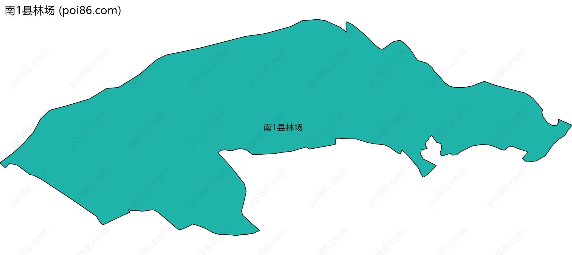 南1县林场边界地图